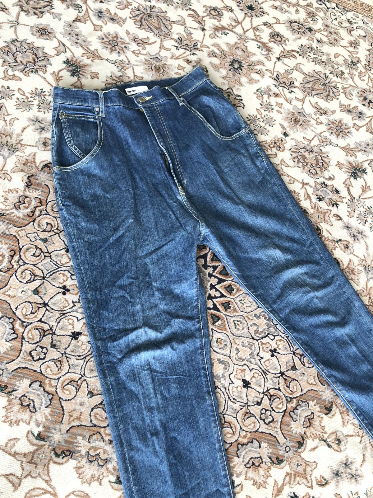 Issey Miyake × Japanese Brand × mercibeaucoup NE NET BUCKLE BACK JEANS Size US 32 / EU 48 - 7 Thumbnail