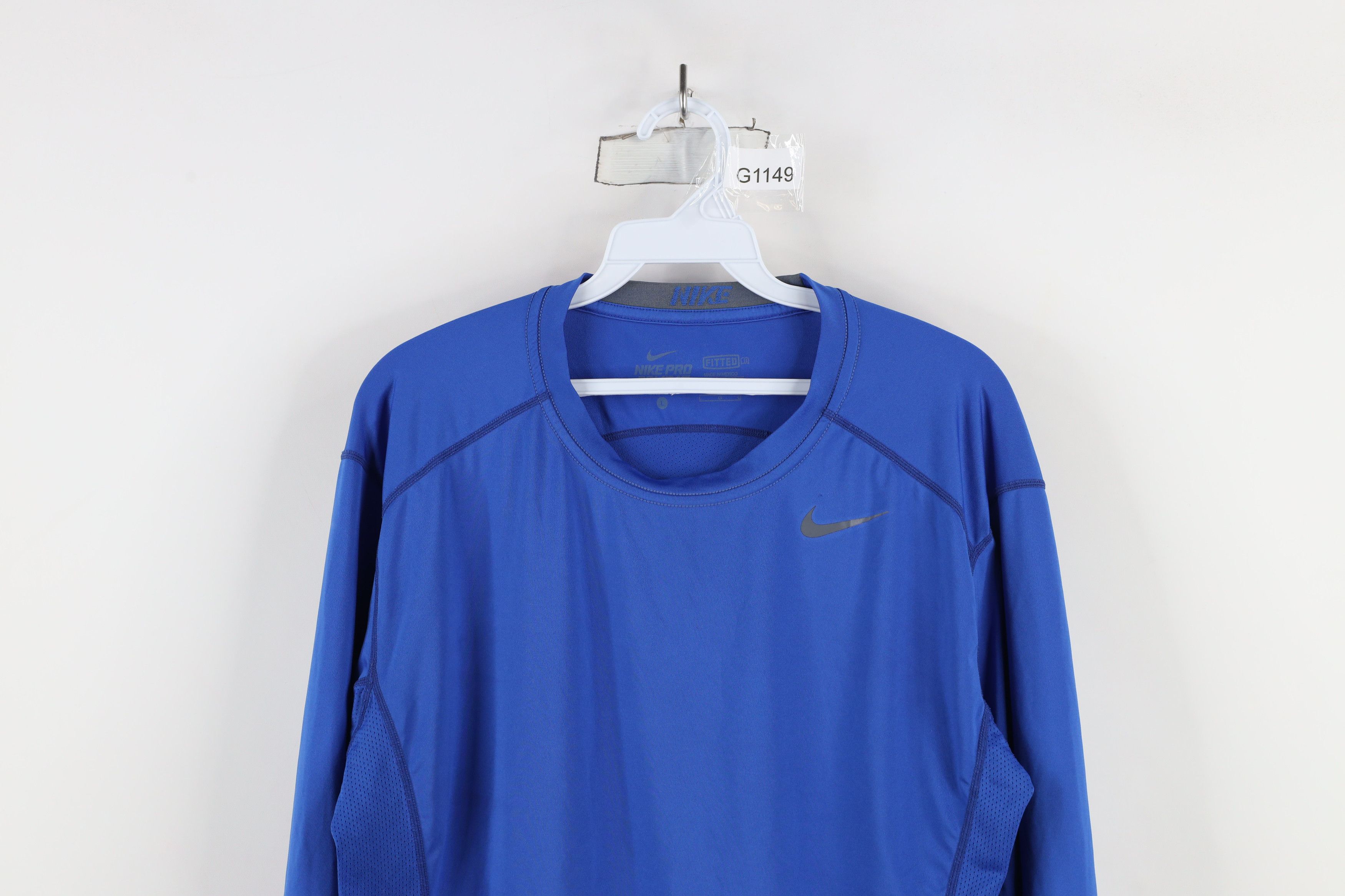 Nike × Vintage Nike Pro Combat Compression Long Sleeve Training T-Shirt Size US L / EU 52-54 / 3 - 2 Thumbnail