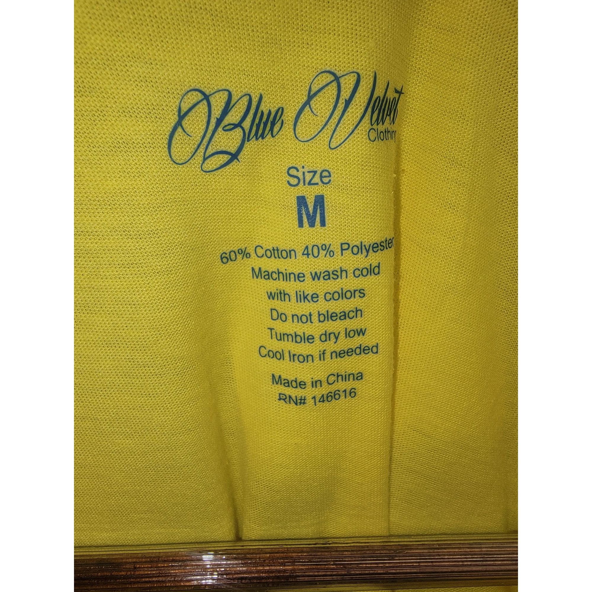 Other Yellow V-Neck Short Sleeve T-Shirt Womens Medium By Blue Vel Size M / US 6-8 / IT 42-44 - 2 Thumbnail