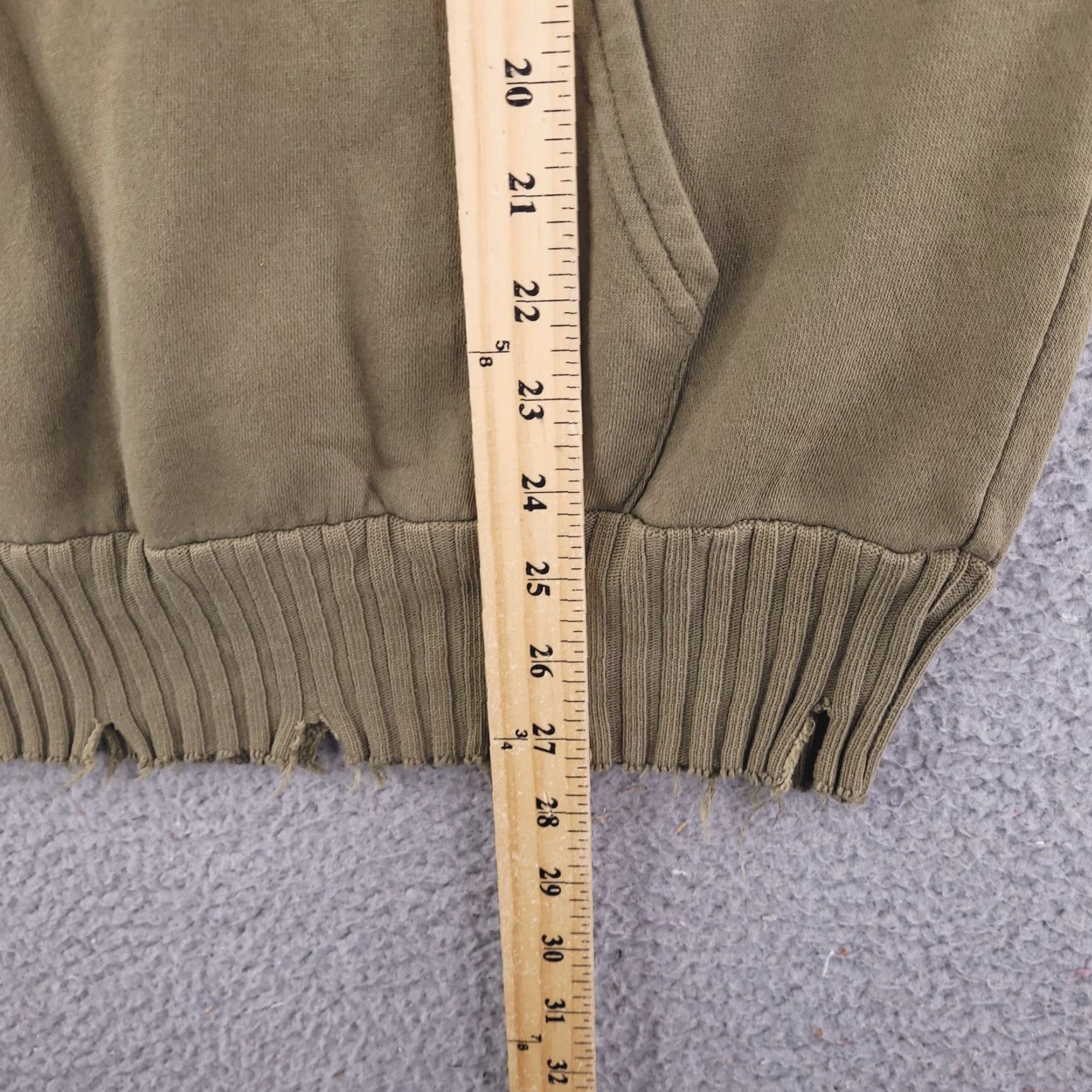 Forever 21 FOREVER 21 Hoodie Men Small Olive Green Baggy Fit Sweatshirt Distressed Size US S / EU 44-46 / 1 - 7 Thumbnail