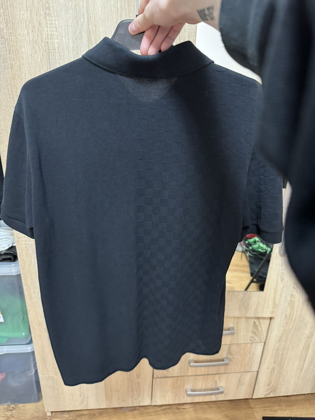 Louis Vuitton Louis Vuitton By Virgil Abloh Damier Polo Pocket Shirt Black Size US L / EU 52-54 / 3 - 14 Thumbnail