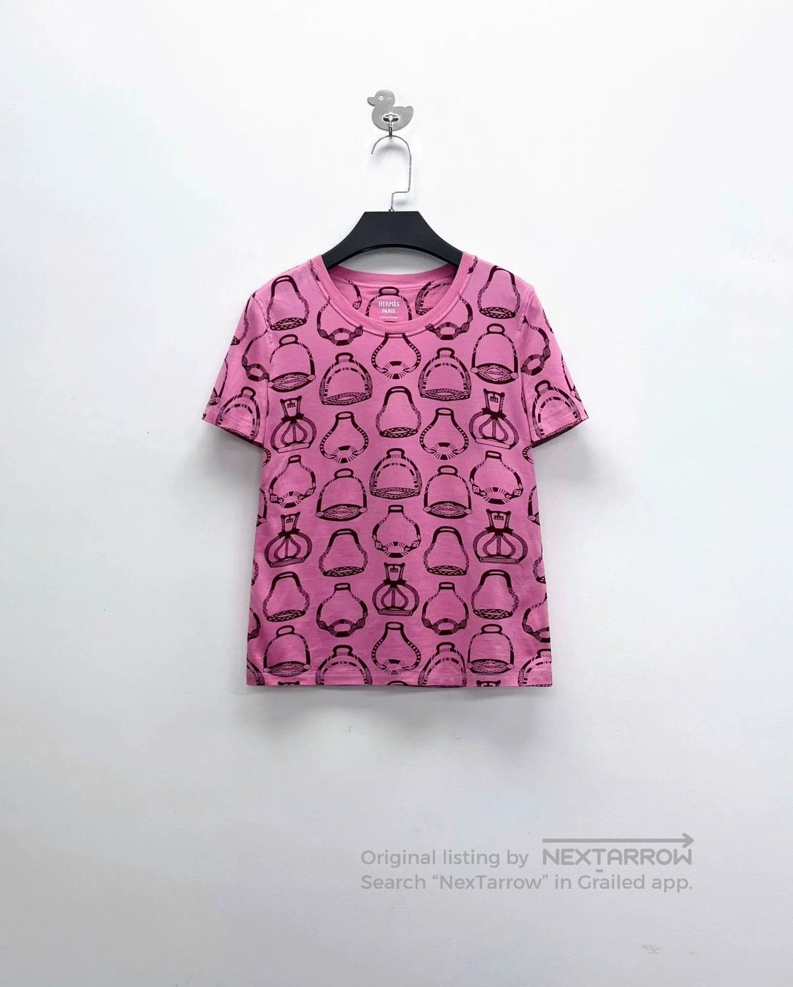 Hermes Hermes SS23 Pink Vase Print T-shirt. Size US XS / EU 42 / 0 - 1 Thumbnail