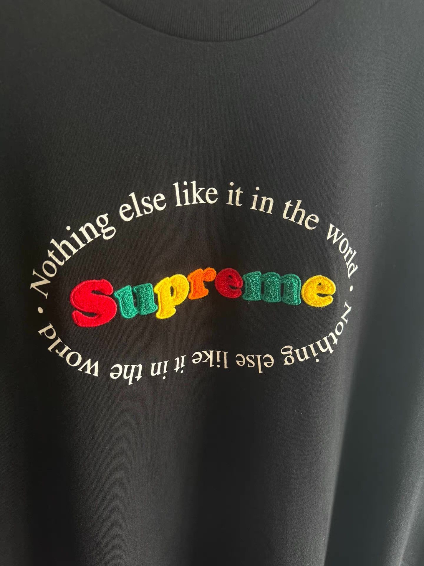 Supreme Supreme flocked short-sleeve tee Q17 Size US L / EU 52-54 / 3 - 2 Thumbnail