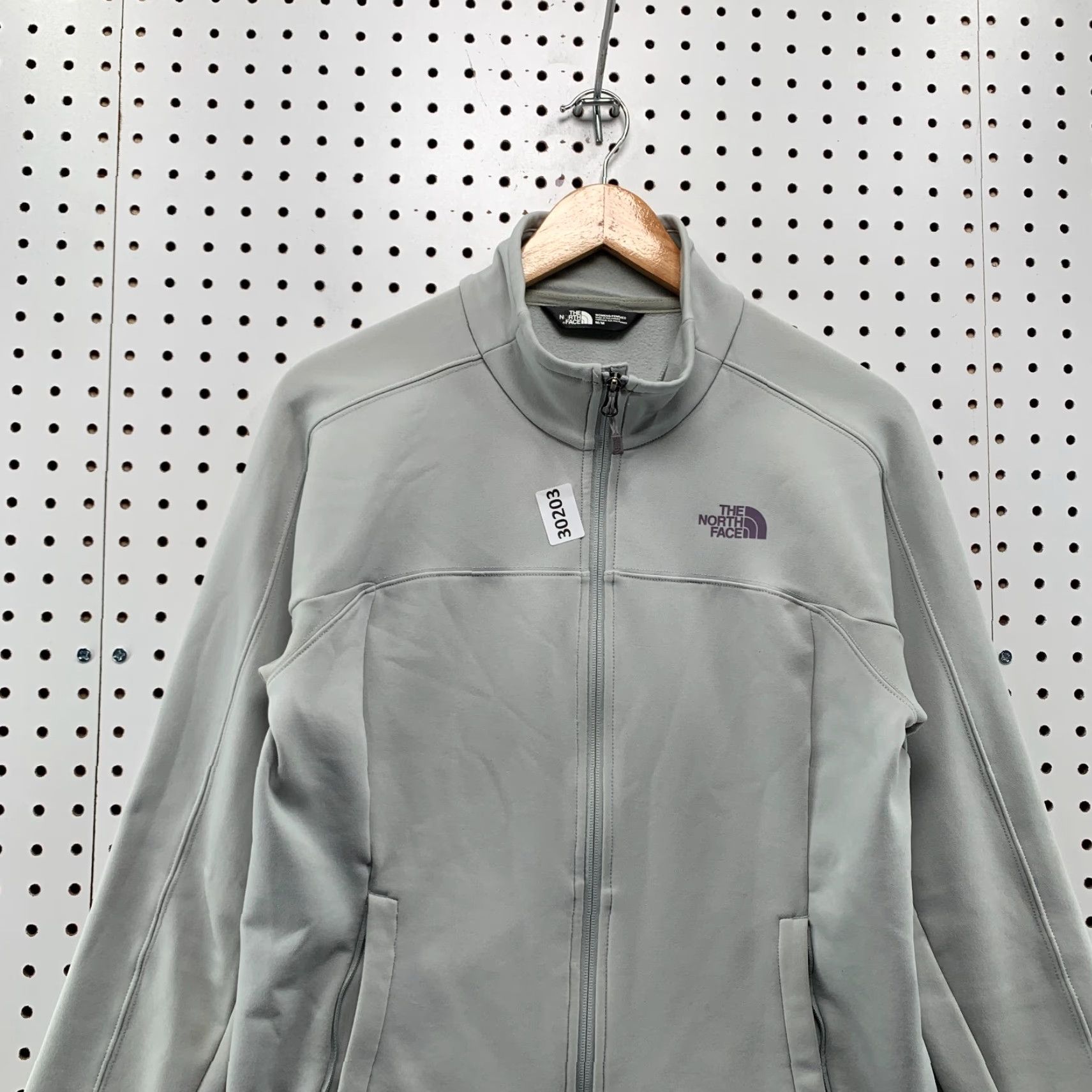 The North Face VINTAGE The North Face Active Jacket Gray Womens Medium Full Zip Outdoor Casual Size M / US 6-8 / IT 42-44 - 2 Thumbnail