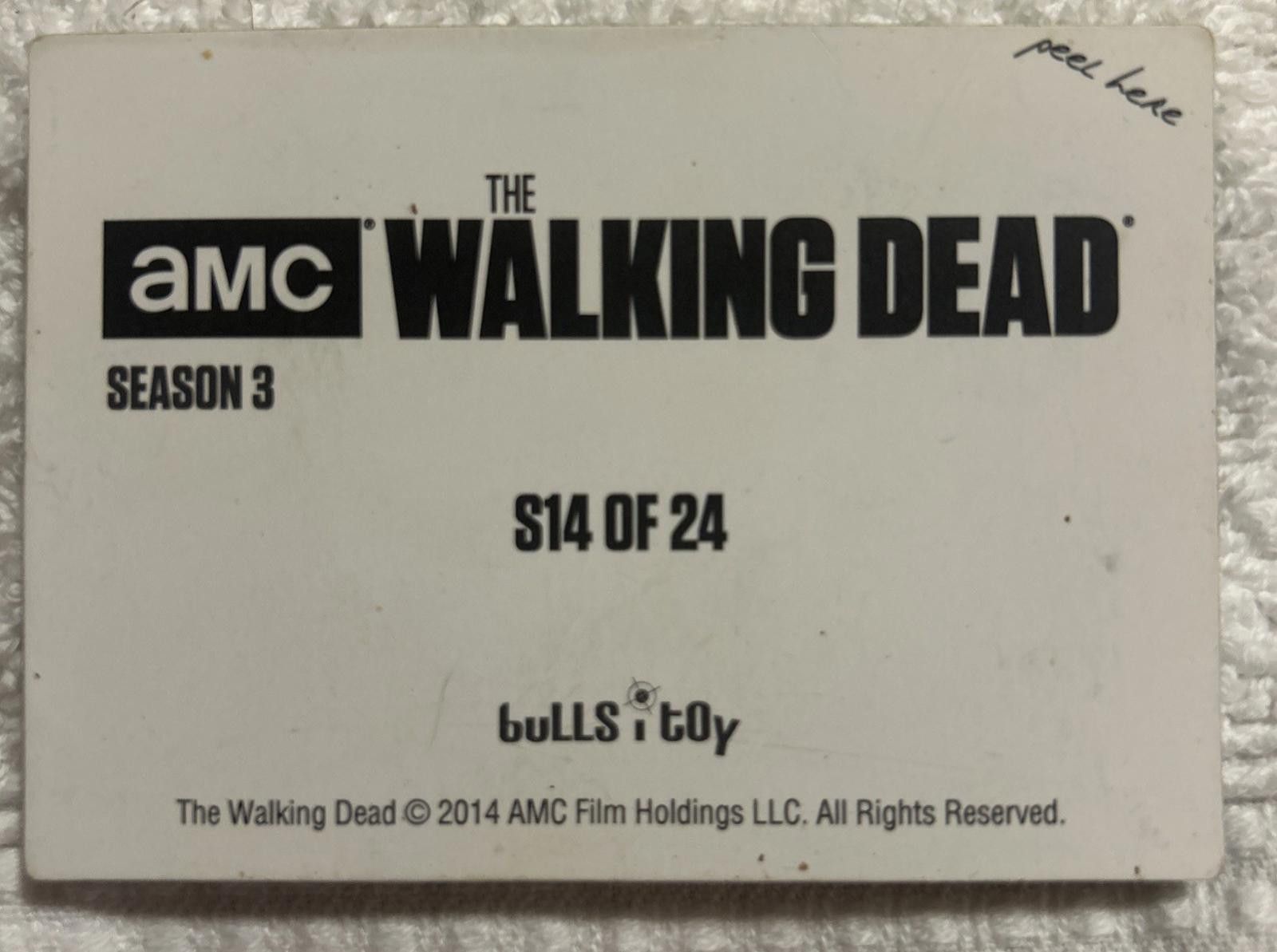 Other 2014 Bulls-i-Toy The Walking Dead Stickers Season 3 #S14 Size ONE SIZE - 2 Thumbnail