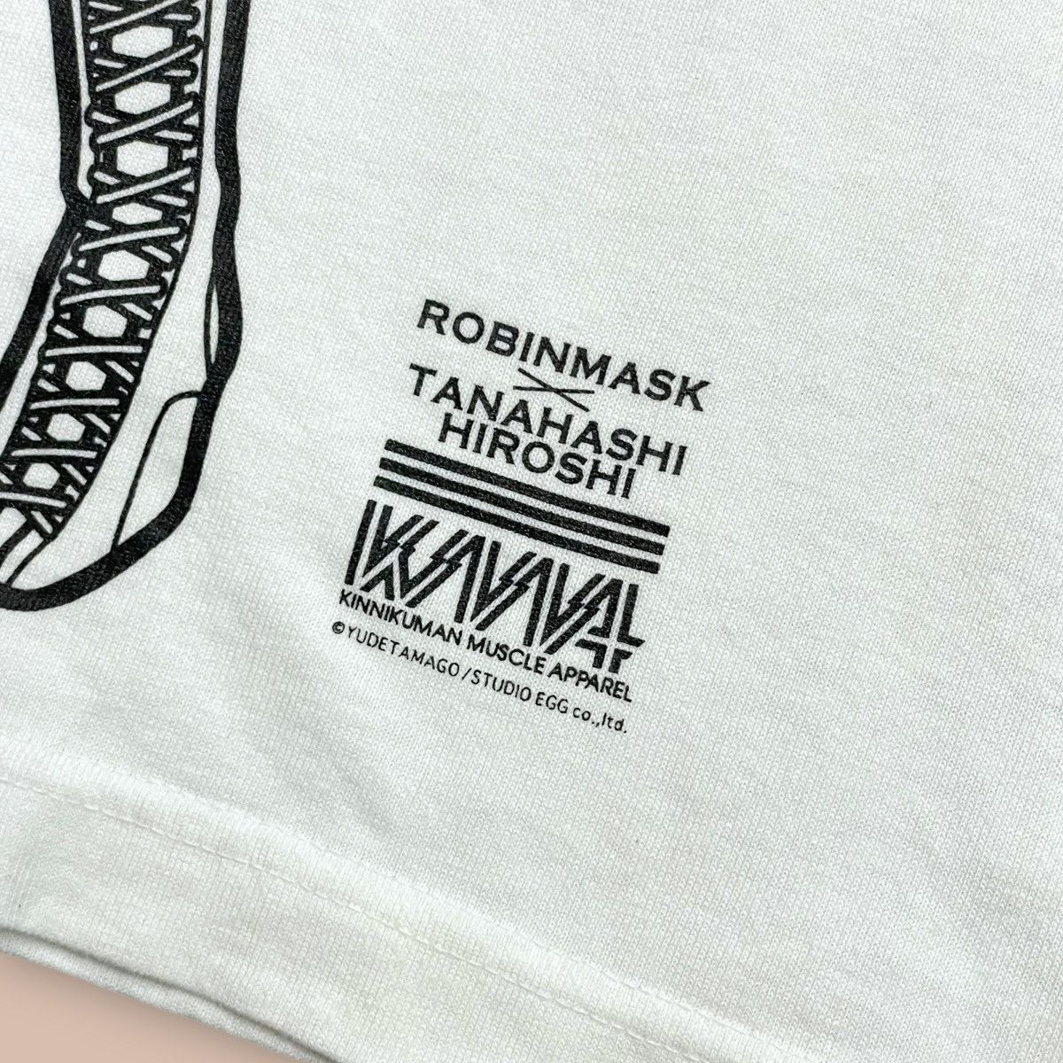 Anime Kinnikuman collaboration Hiroshi Tanahashi x Robin Mask Tee Size US S / EU 44-46 / 1 - 6 Thumbnail