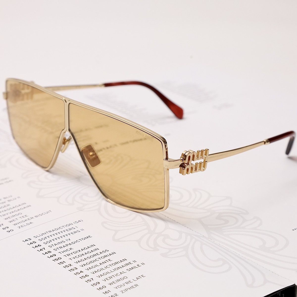 Miu Miu MIU MIU 0MU 51ZS SUNGLASSES Size ONE SIZE - 2 Thumbnail