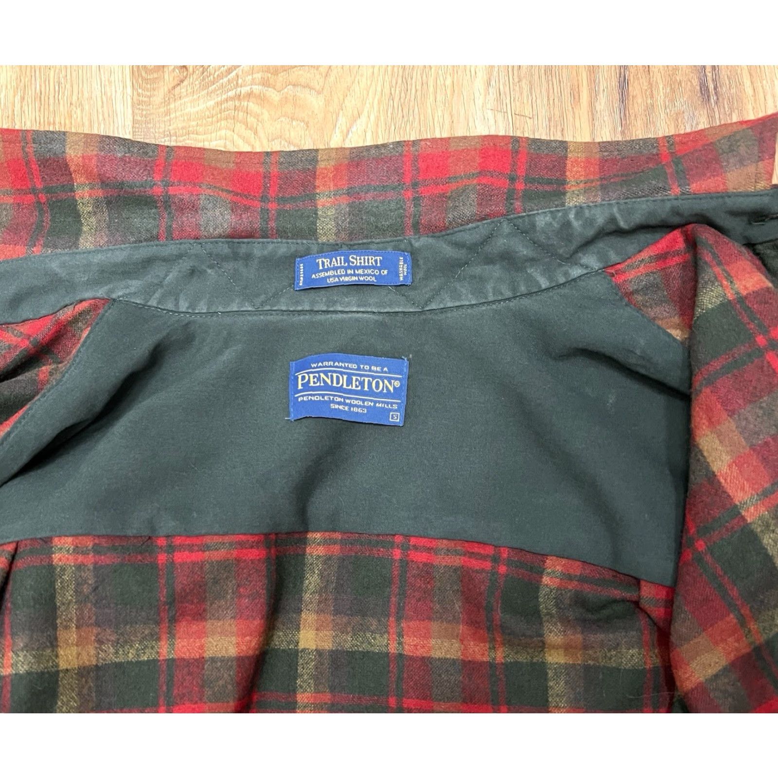 Pendleton Pendleton Shirt Men’s Small Plaid Elbow Patch Wool Button-Up Long Sleeve Multicolor Outdoor Classic Size US S / EU 44-46 / 1 - 7 Thumbnail