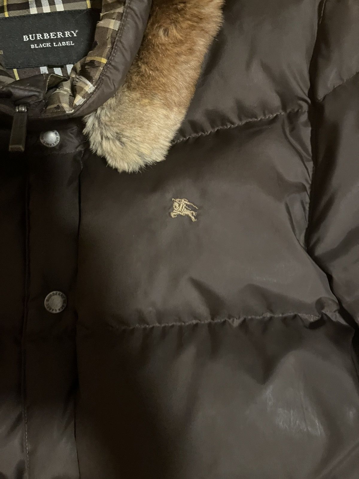 Burberry Super cool burberrry black label fur puffer Size US M / EU 48-50 / 2 - 2 Thumbnail