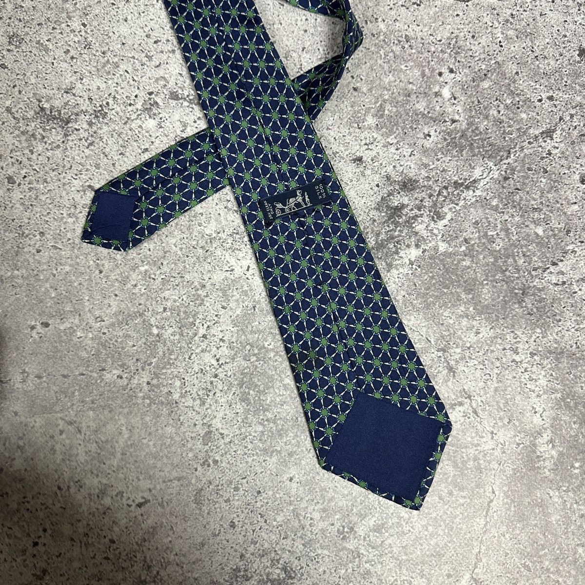 Hermes Vintage 90s Hermes Paris Silk tie France luxury y2k hype Size ONE SIZE - 8 Thumbnail