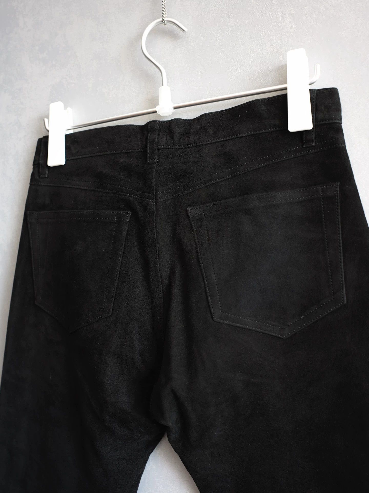 Yohji Yamamoto Yohji Yamamoto 03AW Black Lambskin Trousers Size US 32 / EU 48 - 4 Thumbnail