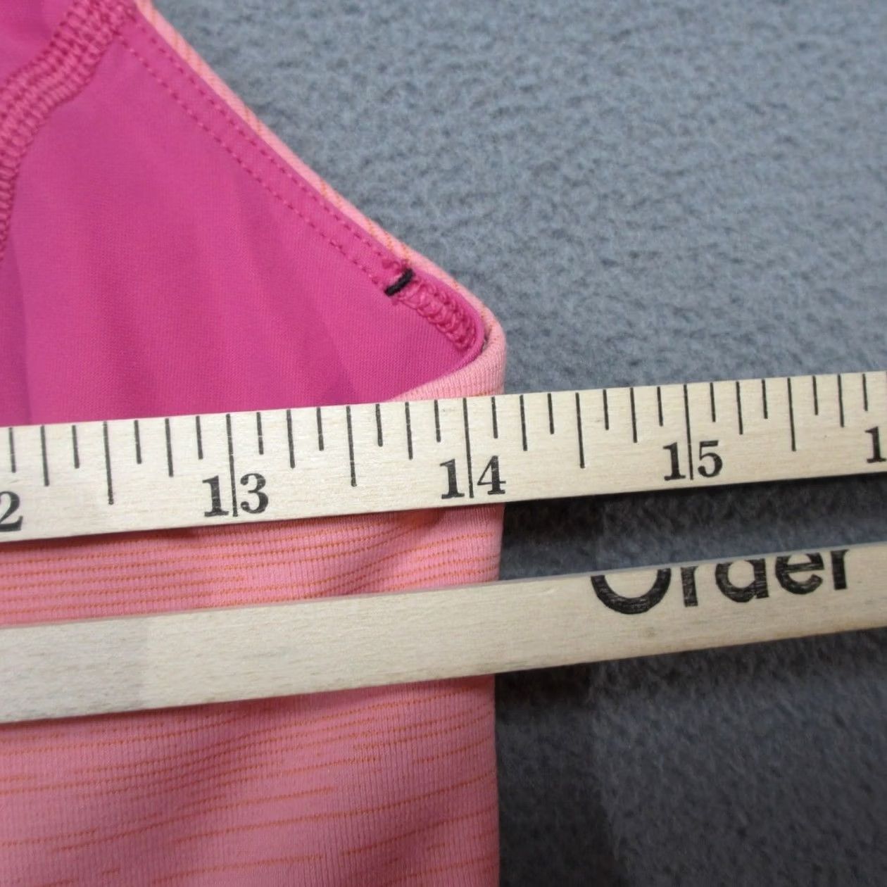 Outdoor Voices Outdoor Voices Sports Bra Womens Medium Coral Pink Athletic Training Cross Back Size ONE SIZE - 4 Thumbnail