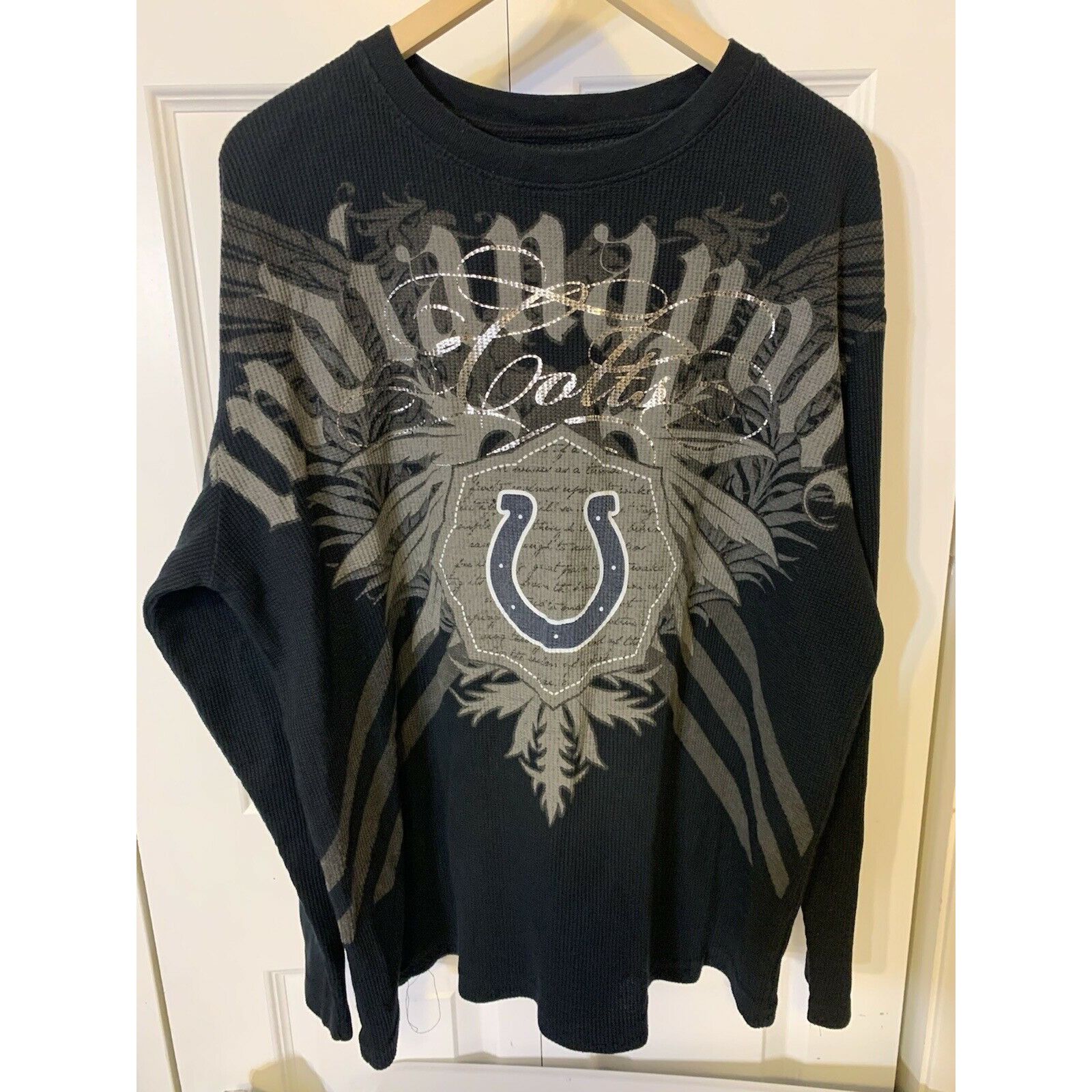 NFL NFL Pro Line Colts thermal shirt Men’s Sz XL Black Size US XL / EU 56 / 4 - 3 Thumbnail