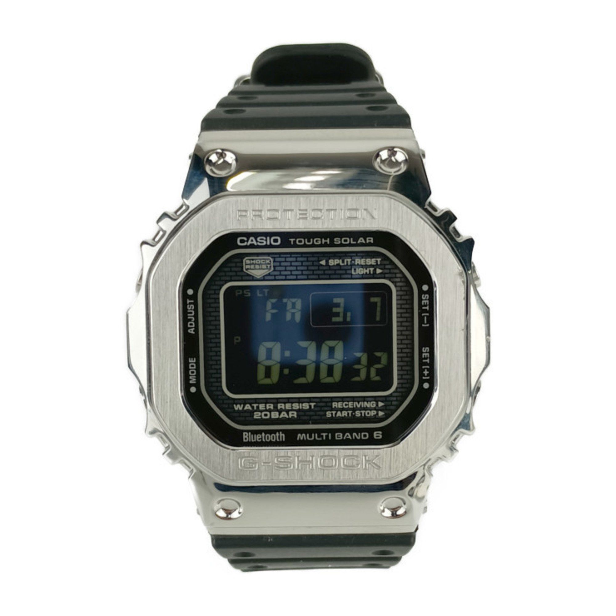 Casio CASIO G-SHOCK FULL METAL G-Shock Full Metal Watch GMW-B5000-1JF Silver Black Stainless Steel Resin Men's Digital Tough Solar Radio Bluetooth Size ONE SIZE - 1 Thumbnail