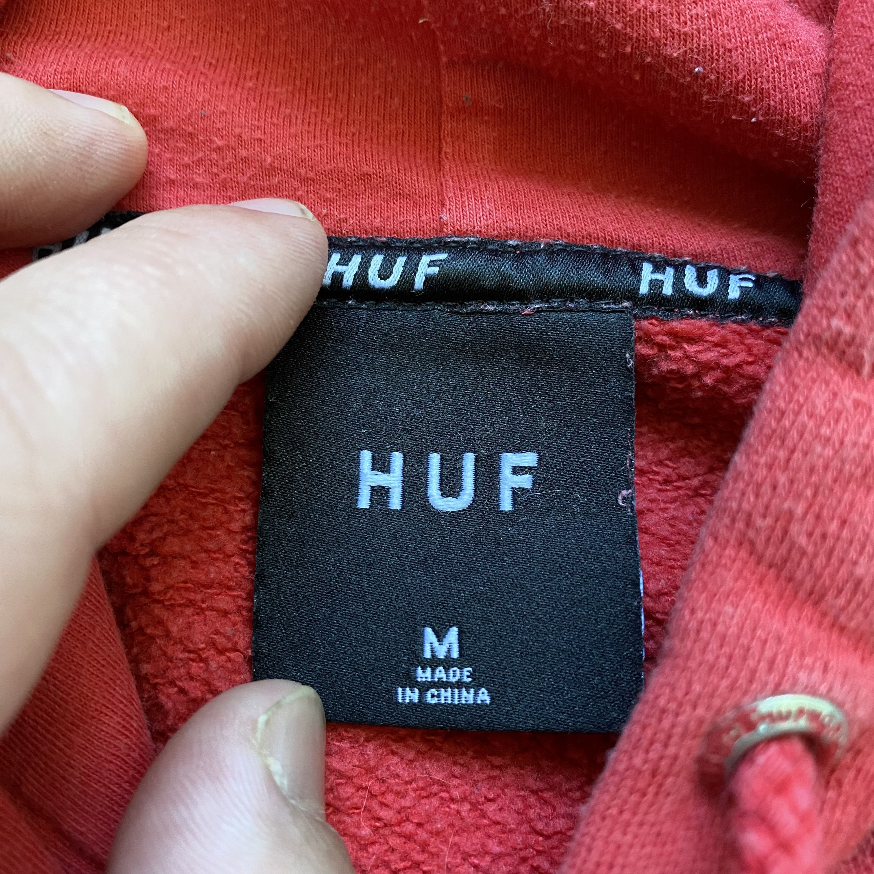 Hook-Ups 🛹 Vintage HUF Skateboards Hoodie center logo Size US M / EU 48-50 / 2 - 7 Thumbnail