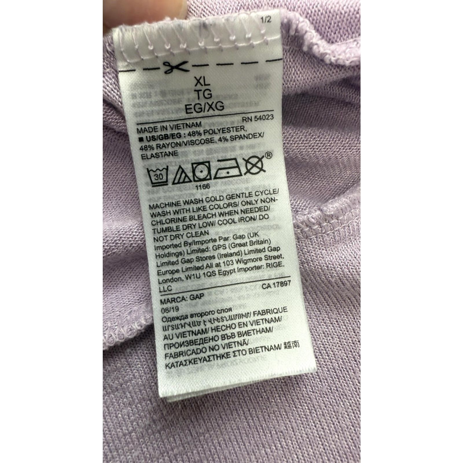 Gap GAP Sweater Womens XL Purple Pullover Knit Long Sleeve Crewneck Lightweight Size XL / US 12-14 / IT 48-50 - 5 Thumbnail