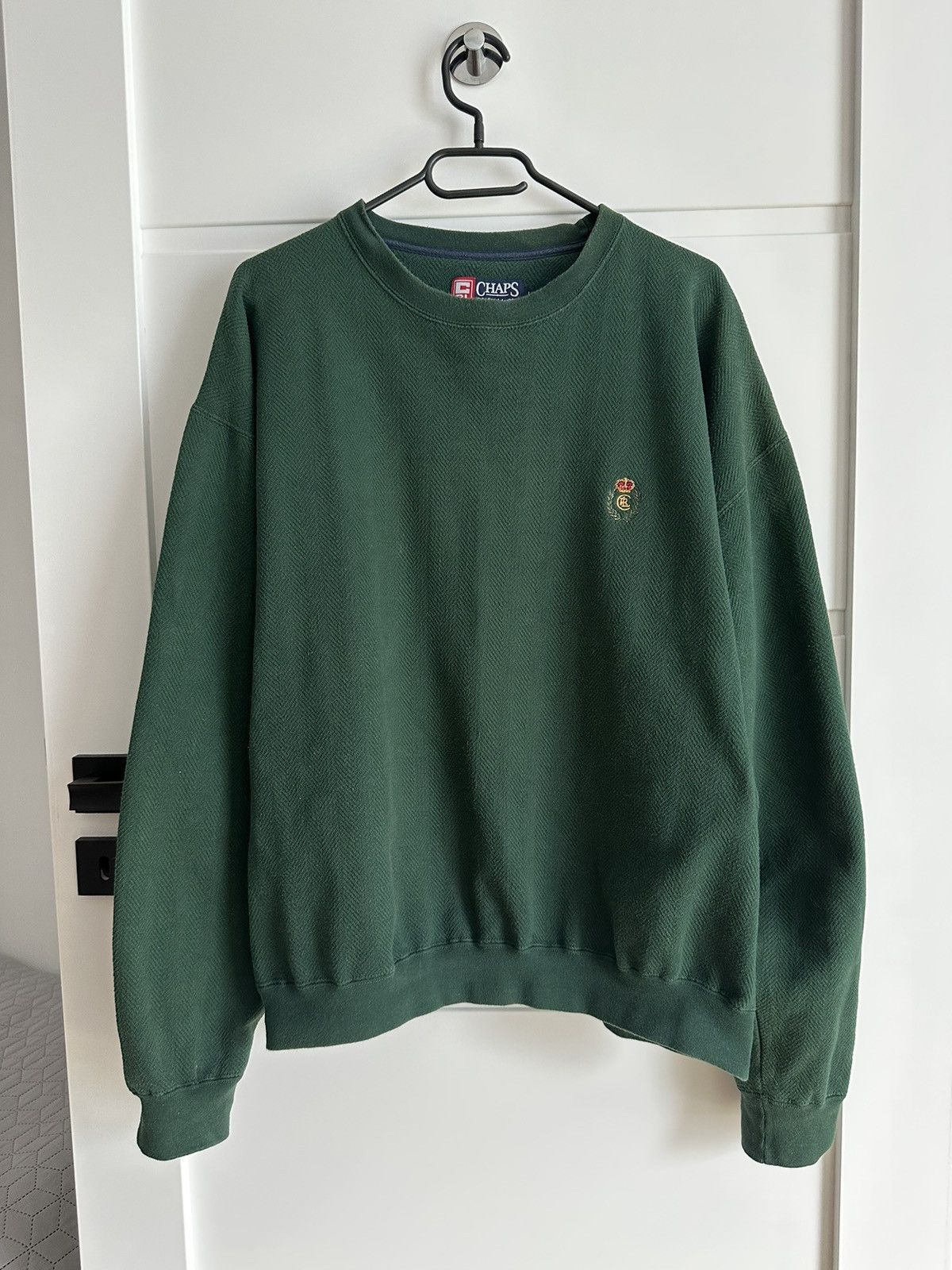 Chaps Ralph Lauren × Ralph Lauren × Vintage CHAPS Ralph Lauren crew neck green sweatshirt Size US L / EU 52-54 / 3 - 1 Thumbnail
