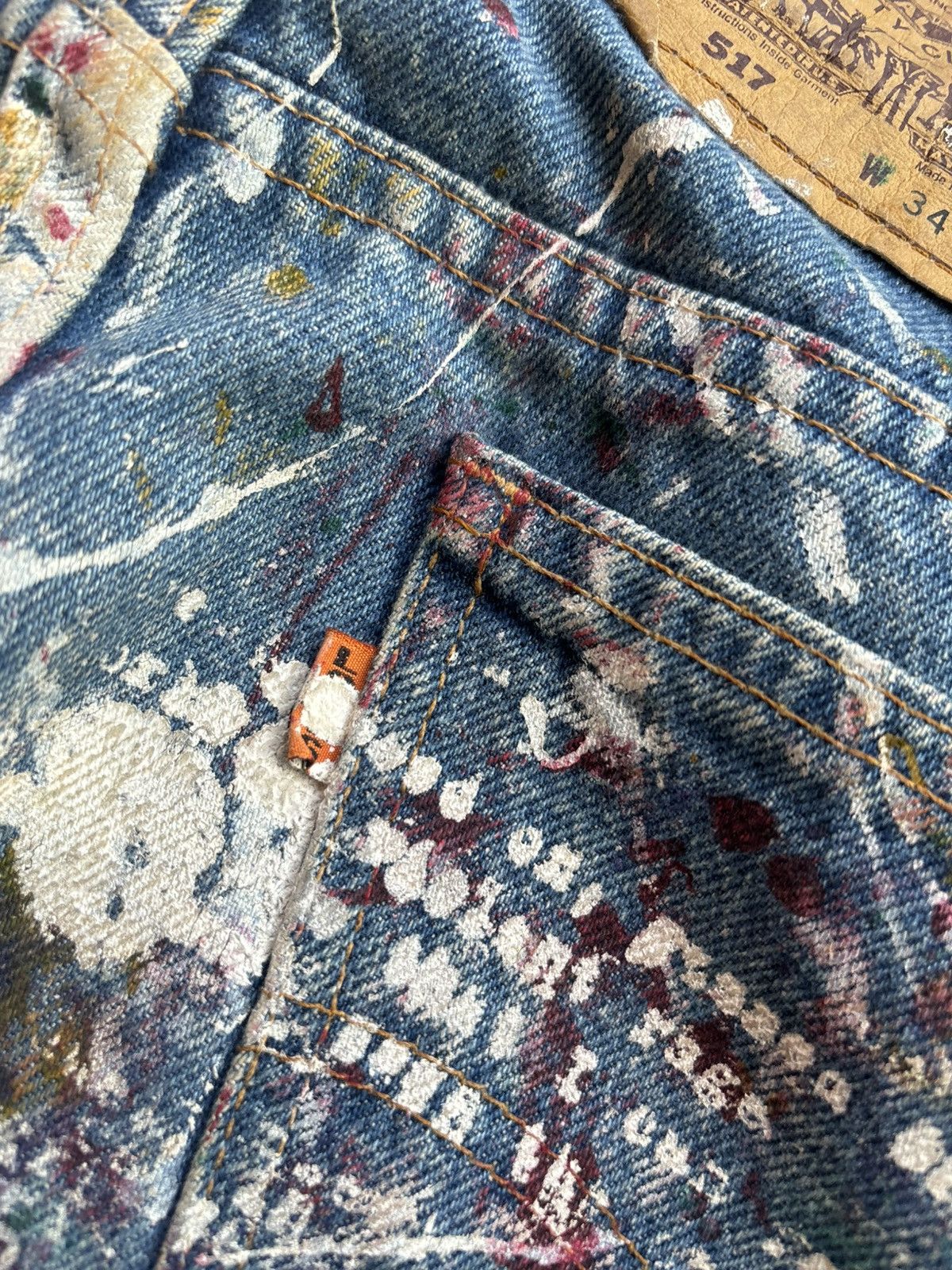 Levi's Vintage Clothing RARE Vintage levis Orange tab Painter style Denim Jeans Size US 34 / EU 50 - 7 Thumbnail
