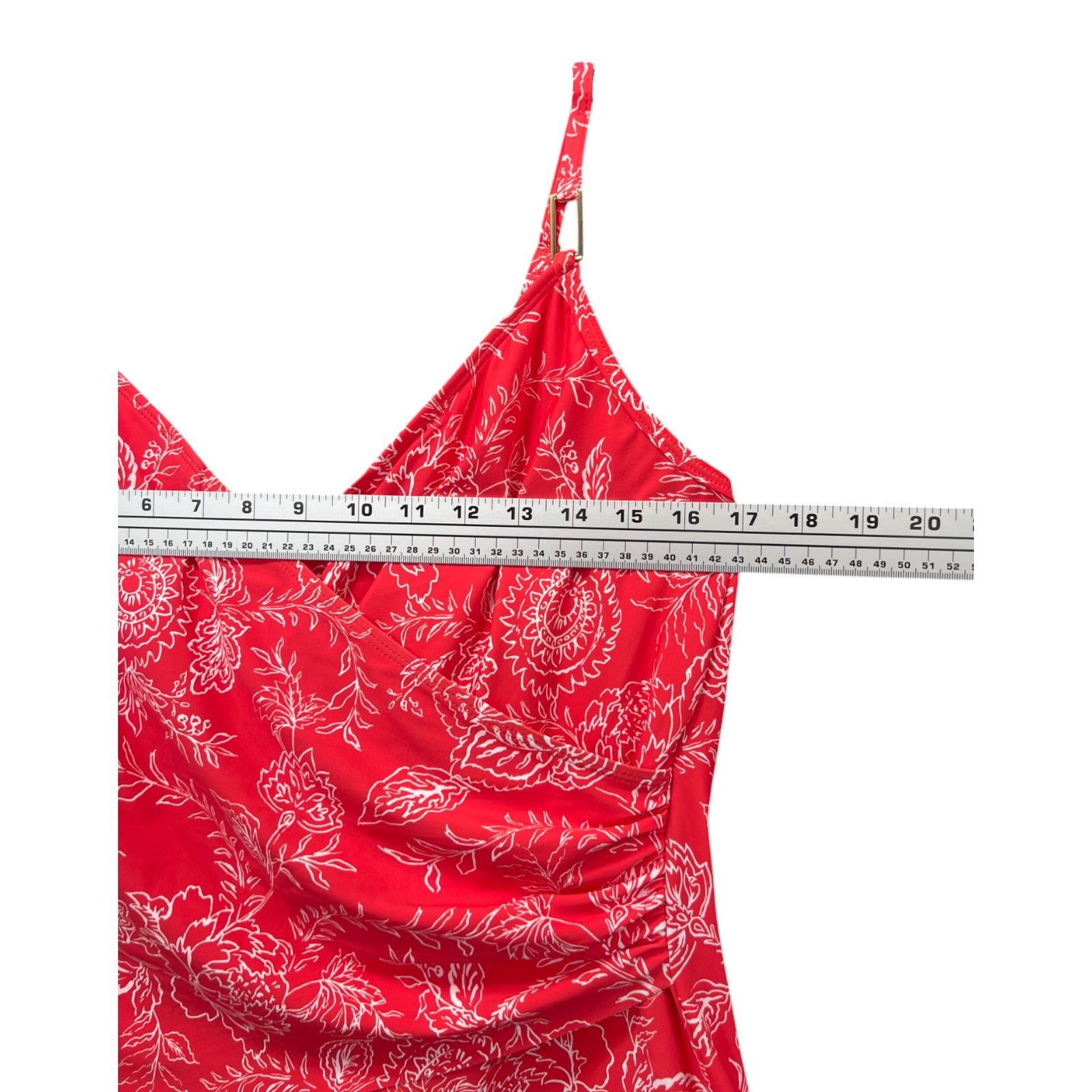 Other Liz Claiborne - Women's Lined Paisley Tankini Swimsuit Top - Size ONE SIZE - 5 Thumbnail