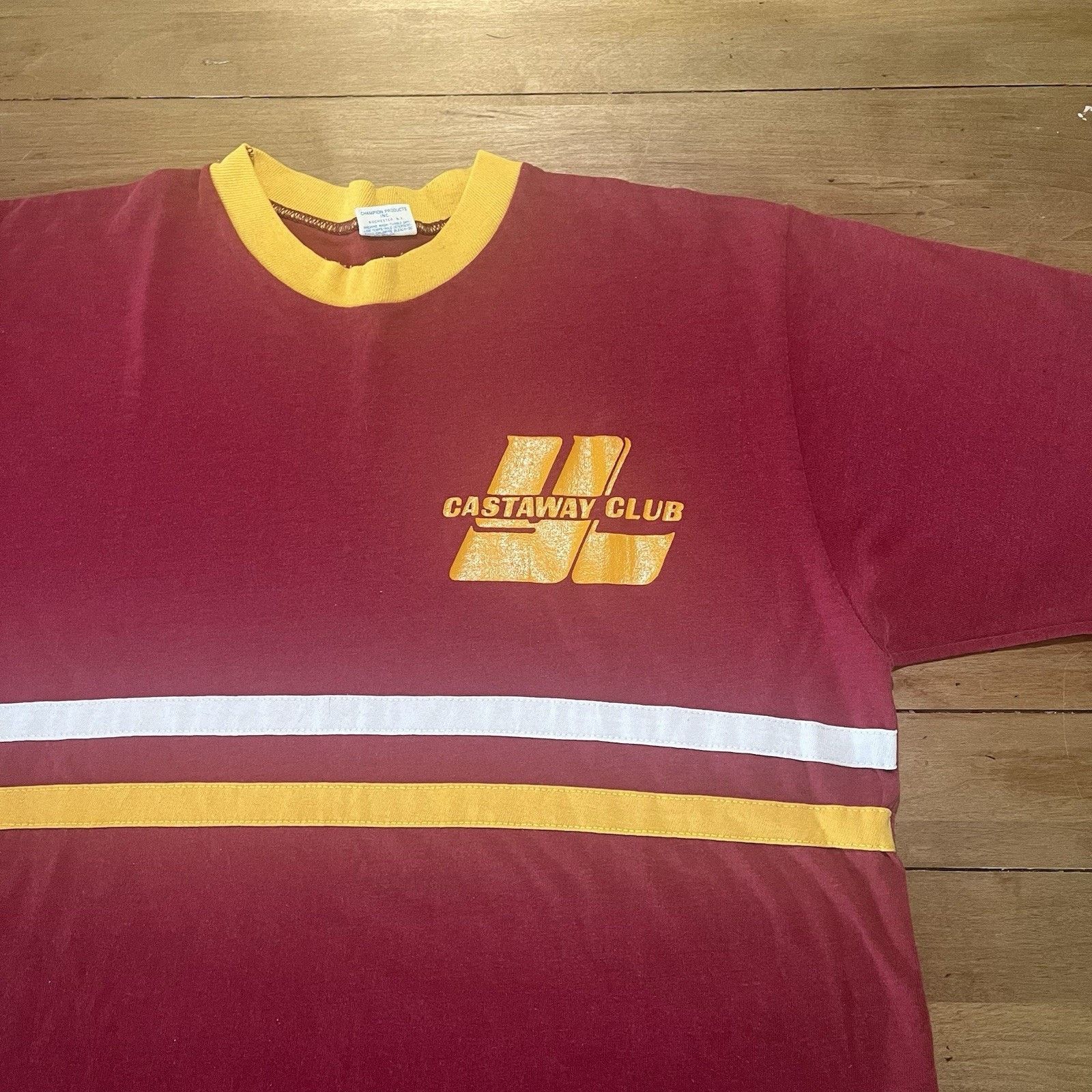 Champion Vintage 70s Champion Blue Bar Central Michigan University Size US L / EU 52-54 / 3 - 2 Thumbnail