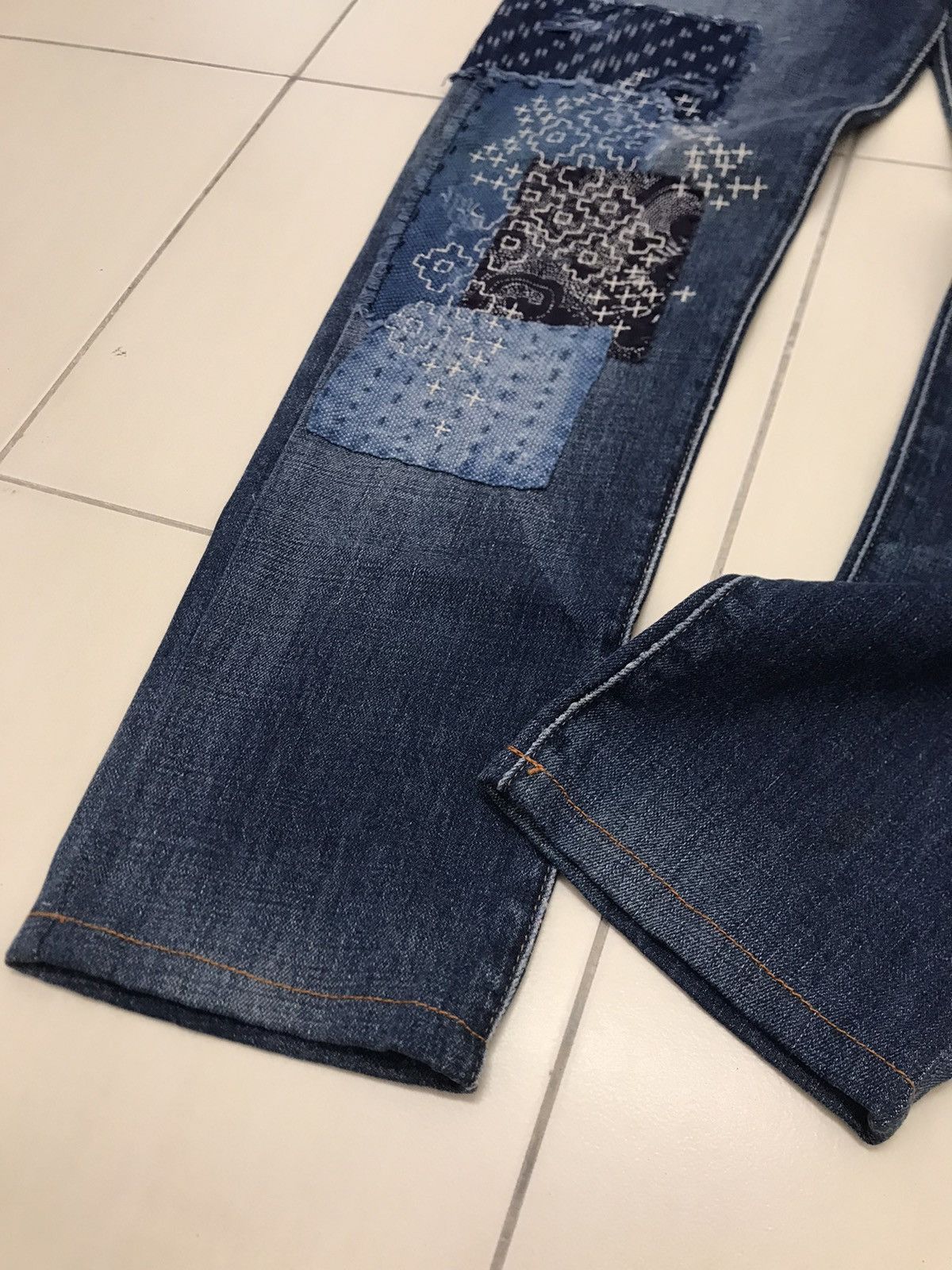 Denim & Supply Ralph Lauren Denim & Supply Ralph Lauren Sashiko Boro Patchwork Jeans Size US 31 - 3 Thumbnail