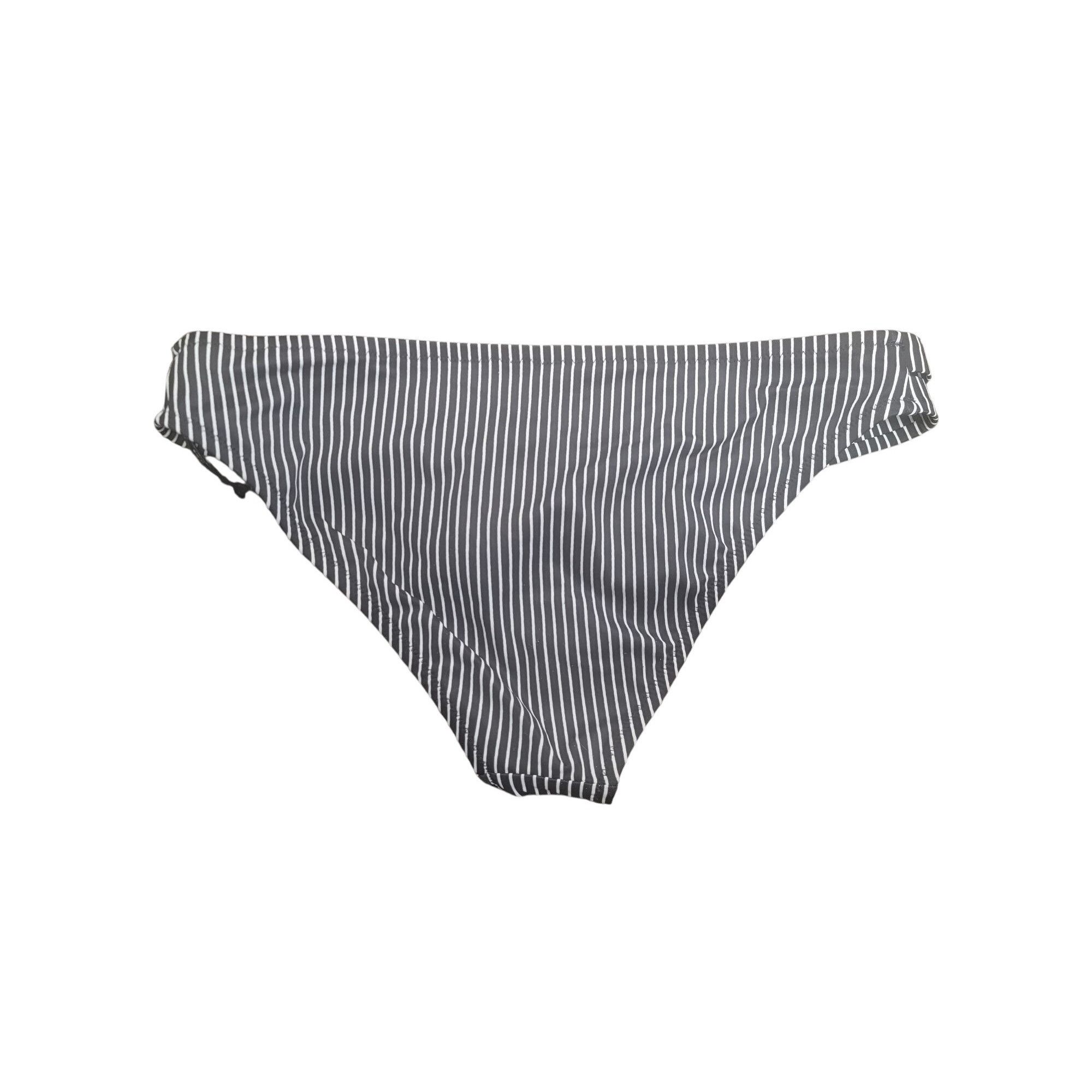 Other Striped Gray & White Bikini Bottoms By Shade & Shore Womens Size ONE SIZE - 2 Thumbnail