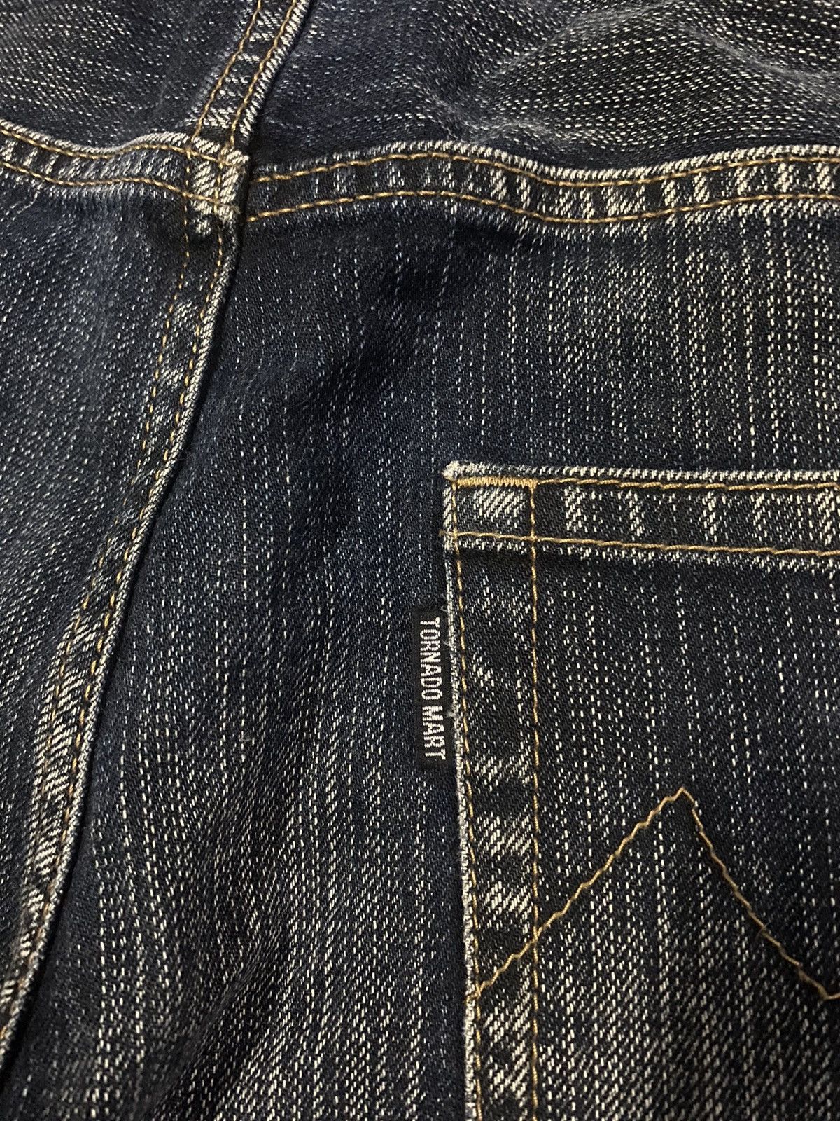 If Six Was Nine FIRE Tornado Mart Flare Denim Pants CLAWMARK DISTRESSED Size US 34 / EU 50 - 18 Thumbnail
