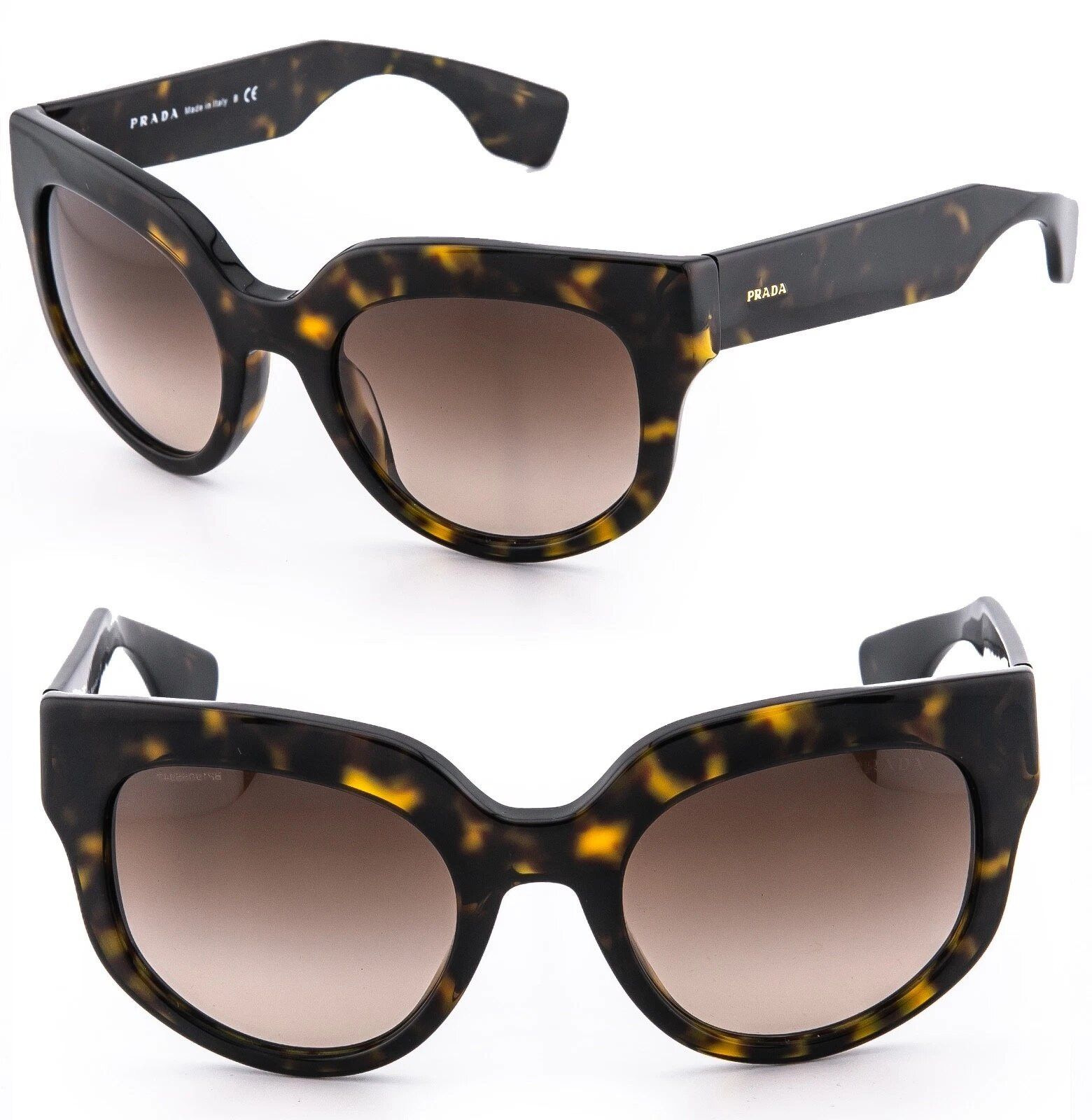 Prada PRADA 07QS POEME Brown PR07QS 07Q WOMEN Authentic Chunky Size ONE SIZE - 1 Thumbnail