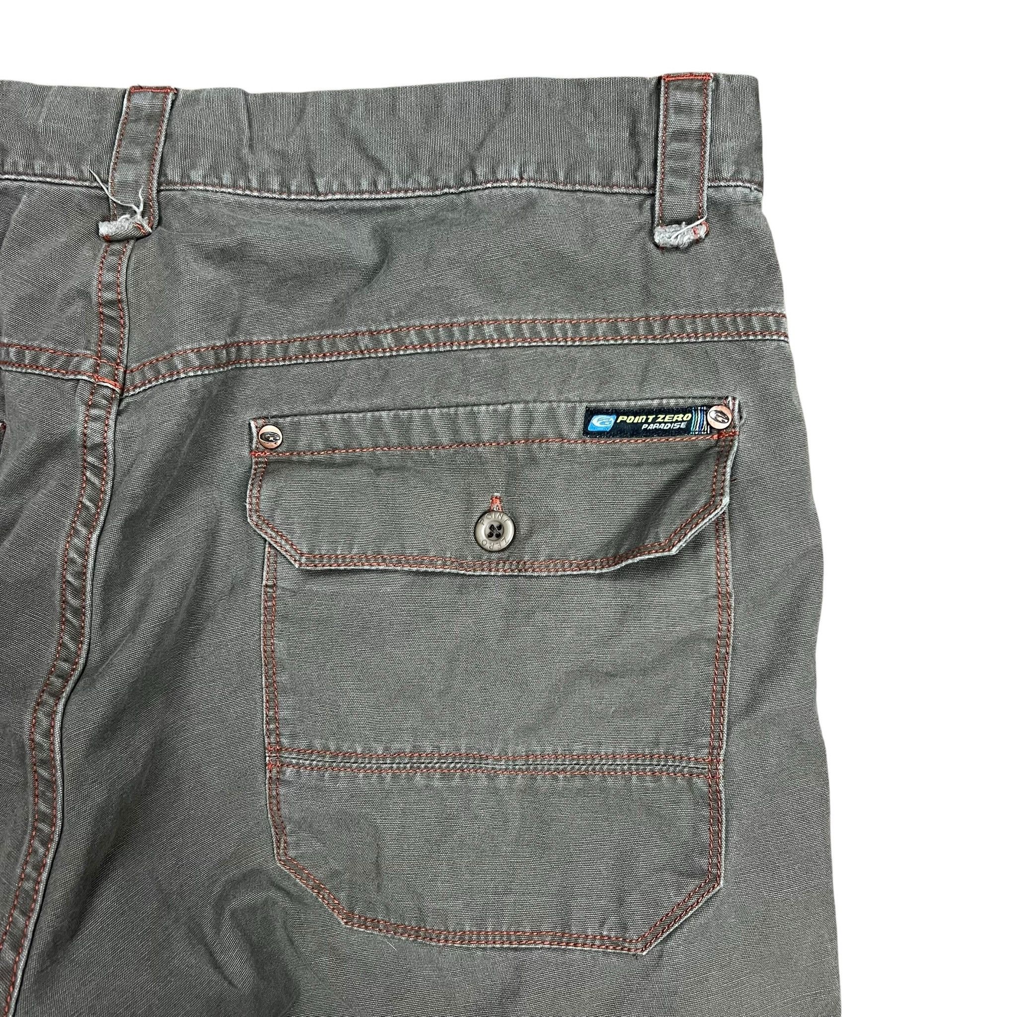 Point Zero Vintage Y2K Point Zero Paradise Contrast Stitch Shorts - 36” Size US 36 / EU 52 - 5 Thumbnail