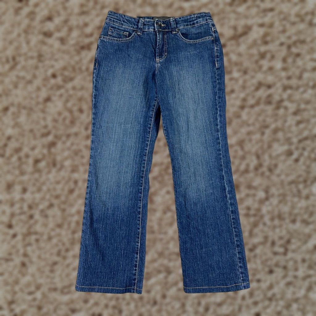 Nine West Nine West Jeans Womens Bootcut Denim Blue 6 Regular 27x27 Inseam 27in Embroidered 5-Pocket Classic Logo Designer Western American Minted Pockets Size 28" / US 6 / IT 42 - 1 Thumbnail