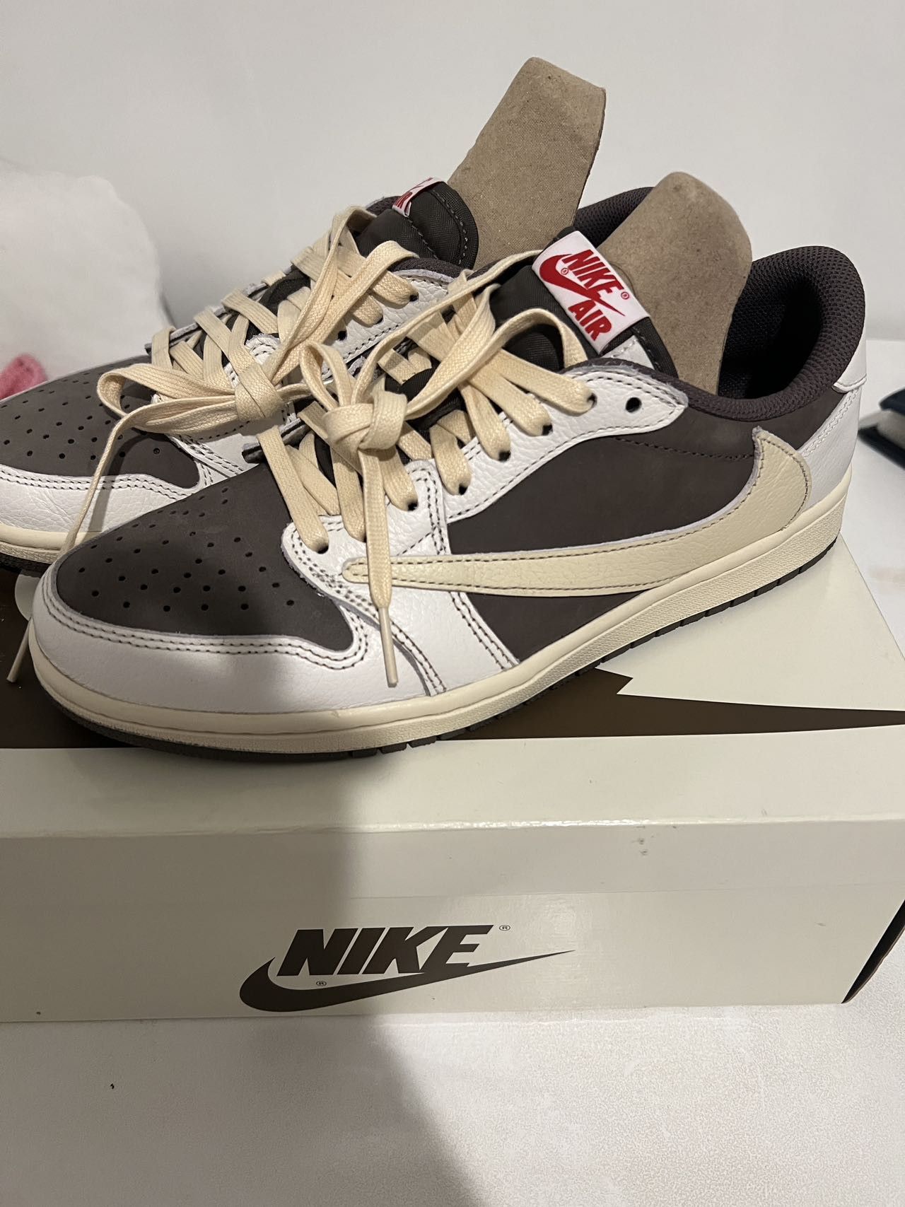 Nike travis scoot jordan 1 reverse mocha | Grailed