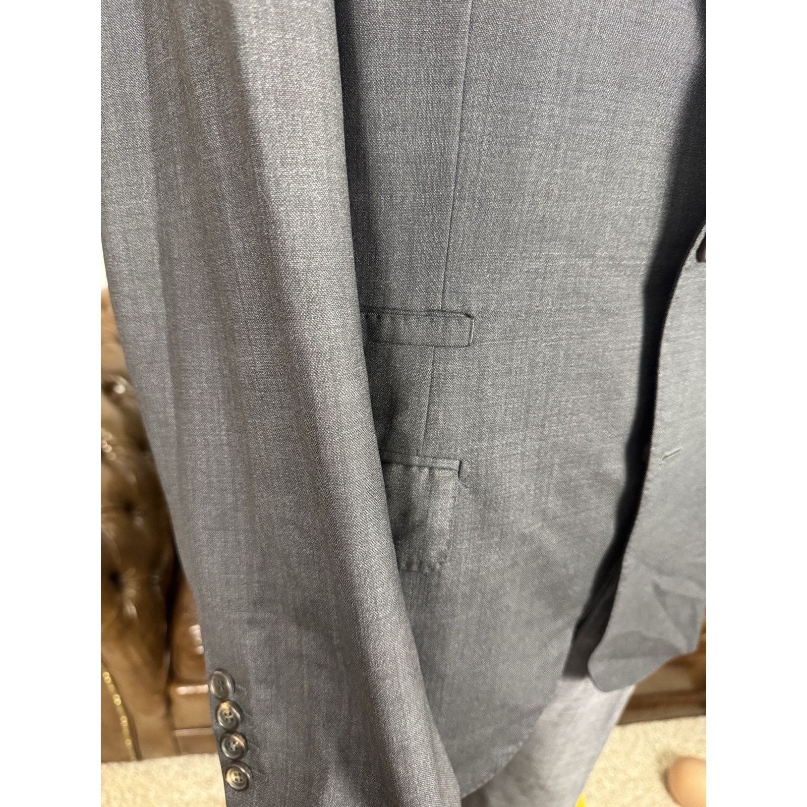 Brunello Cucinelli Brunello Cucinelli Charcoal Wool Sportcoat Jacket 54 IT 44 Size 44R - 5 Thumbnail
