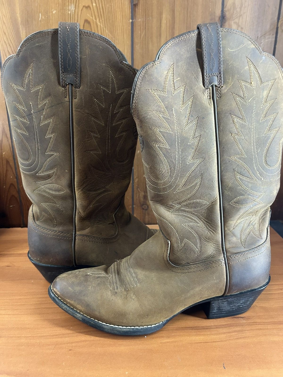 Ariat Ariat Women’s Heritage Cowboy Boots Leather Sz 9.5 B Round Size US 9.5 / IT 39.5 - 8 Thumbnail