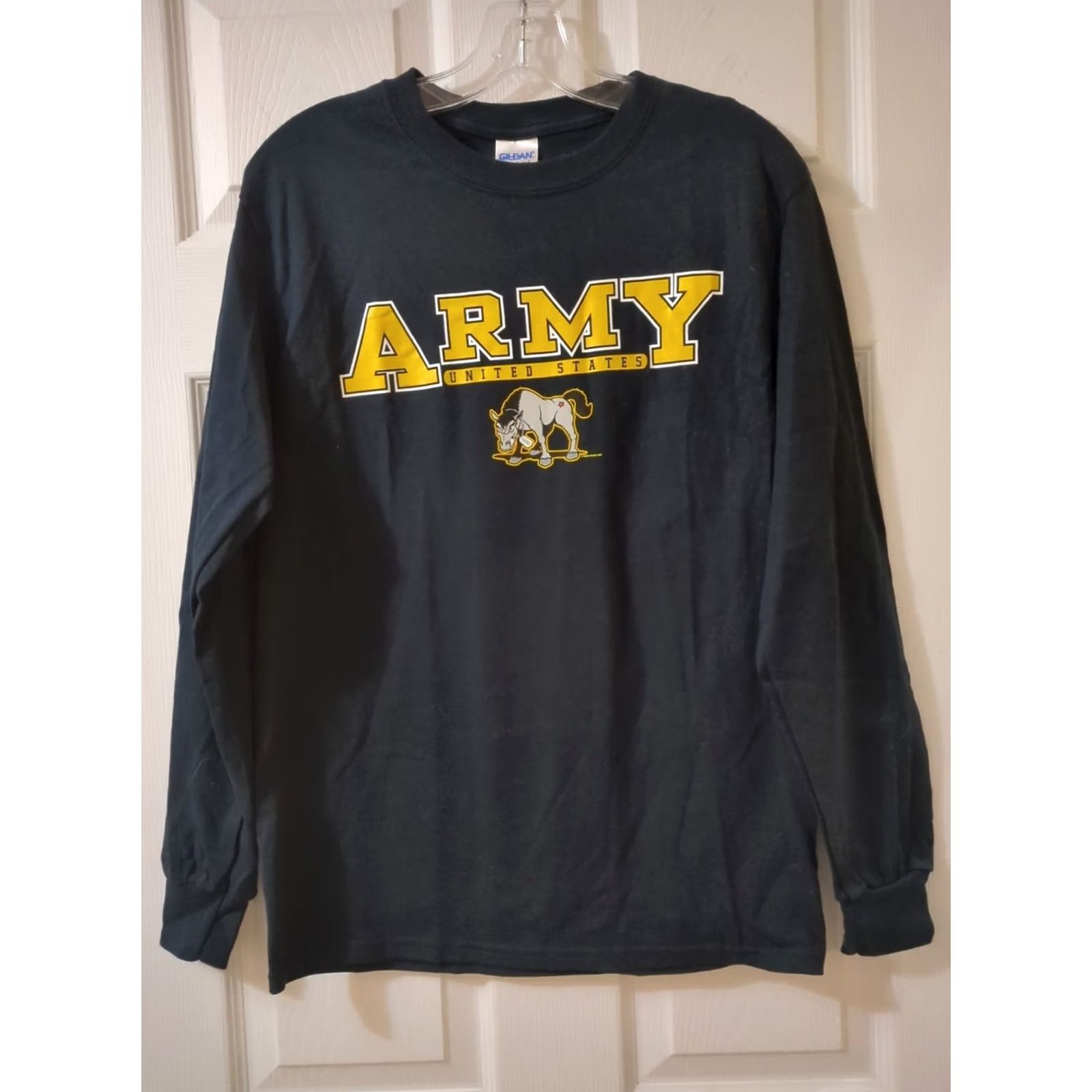 Gildan VINTAGE Army United States Black Small Gildan Cotton Shirt Size US S / EU 44-46 / 1 - 2 Thumbnail