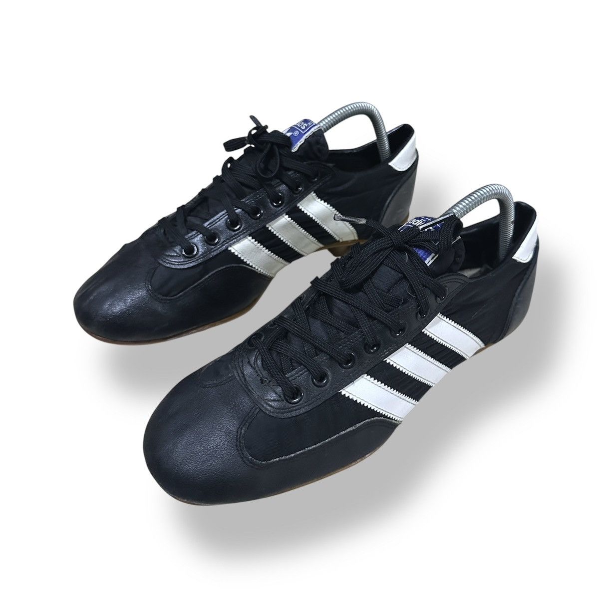 Adidas Vintage 80s Adidas Football Cleats Black Nylon Canvas Size US 9 / EU 42 - 6 Thumbnail