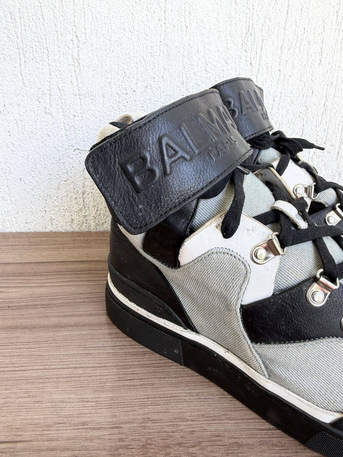 Balmain Denim Balmain log Sneaker Size US 6.5 / EU 39-40 - 8 Thumbnail