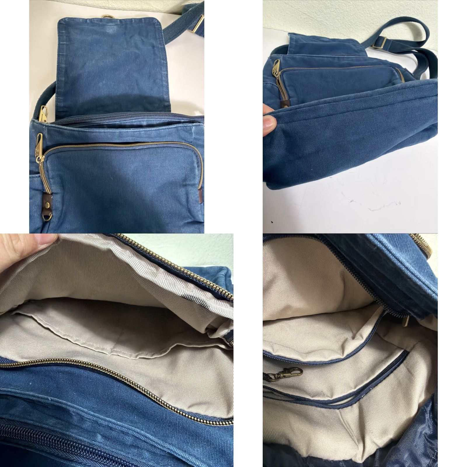 Vintage Travelon Anti-Theft Courier Tour Bag Navy Medium Women Crossbody Nylon Zip Bag Size ONE SIZE - 8 Thumbnail