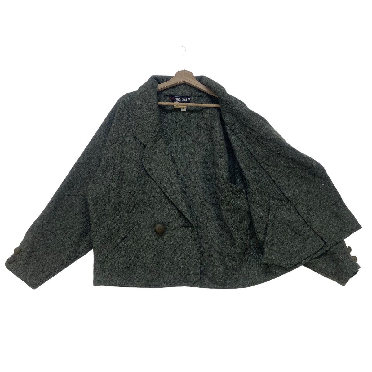 Fendi Vintage Fendi 365 Loose Oversize Mohair Jacket Coat Size M / US 6-8 / IT 42-44 - 4 Thumbnail