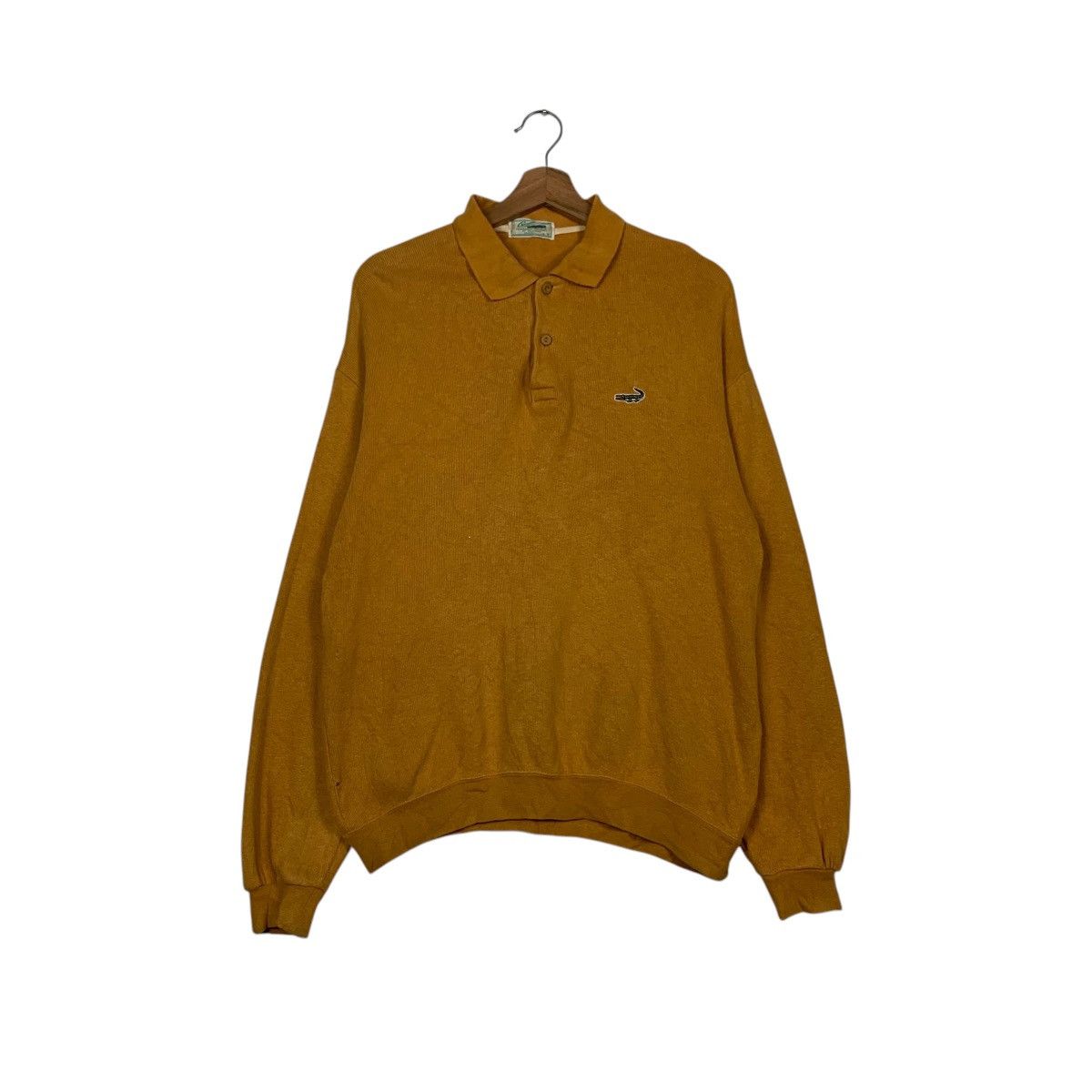 Japanese Brand Vintage CROCODILE Half Button Polo Sweatshirt #2403-C108 Size US M / EU 48-50 / 2 - 1 Thumbnail