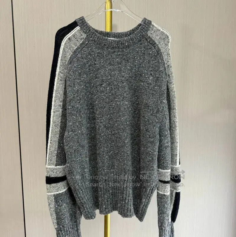 Thom Browne Grey Alpaca Wool Pullover Sweater .