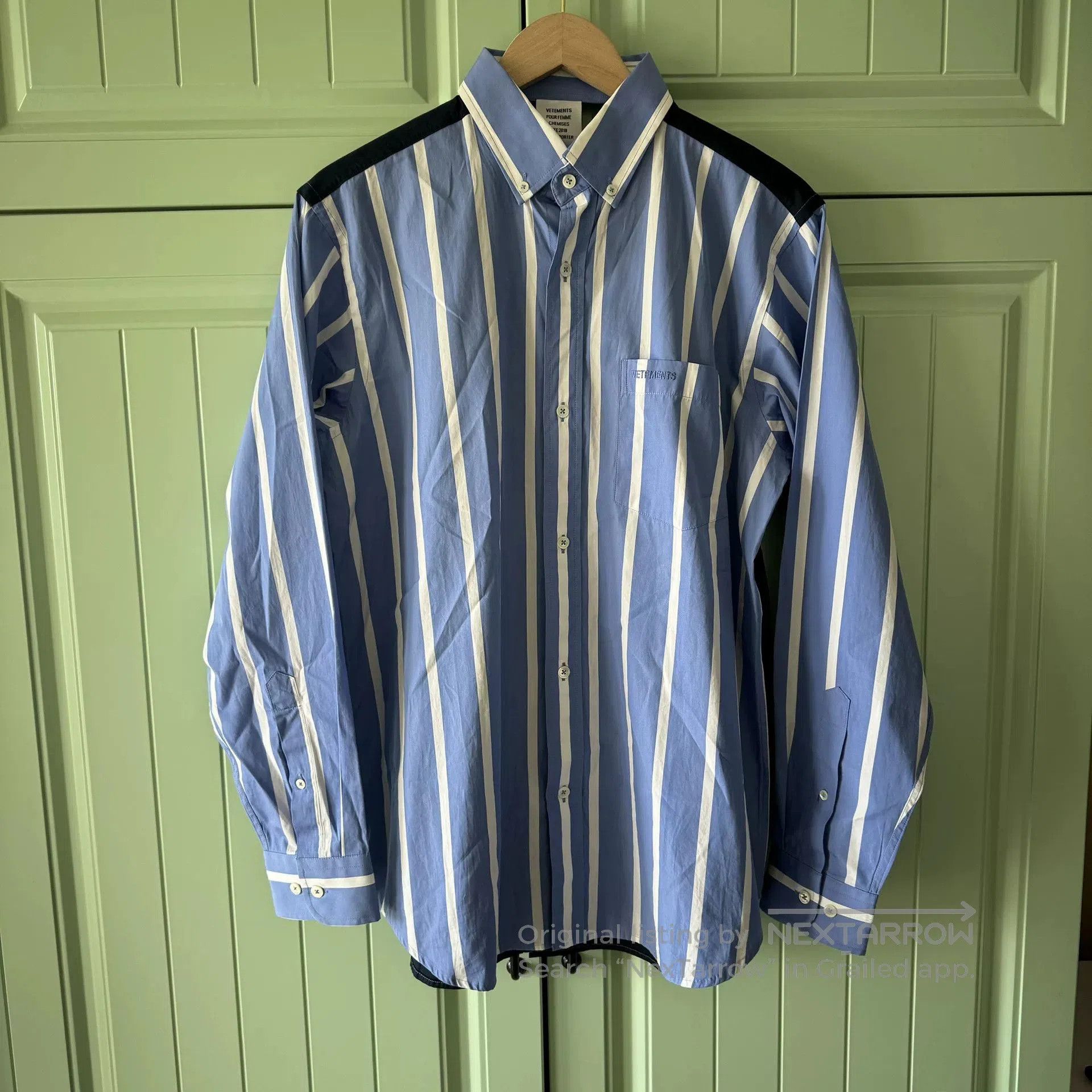 Vetements VETEMENTS 2018 Blue Stripe Shirt XS. Size US XS / EU 42 / 0 - 1 Thumbnail