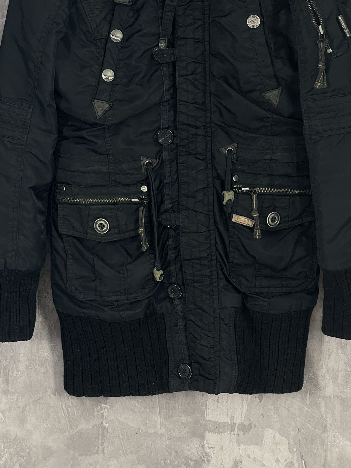 20471120 × If Six Was Nine × Le Grande Bleu (L.G.B.) Y2K Avant Garde If Six Was Nine Style Jacket Hur Hood 90s Size M / US 6-8 / IT 42-44 - 5 Thumbnail