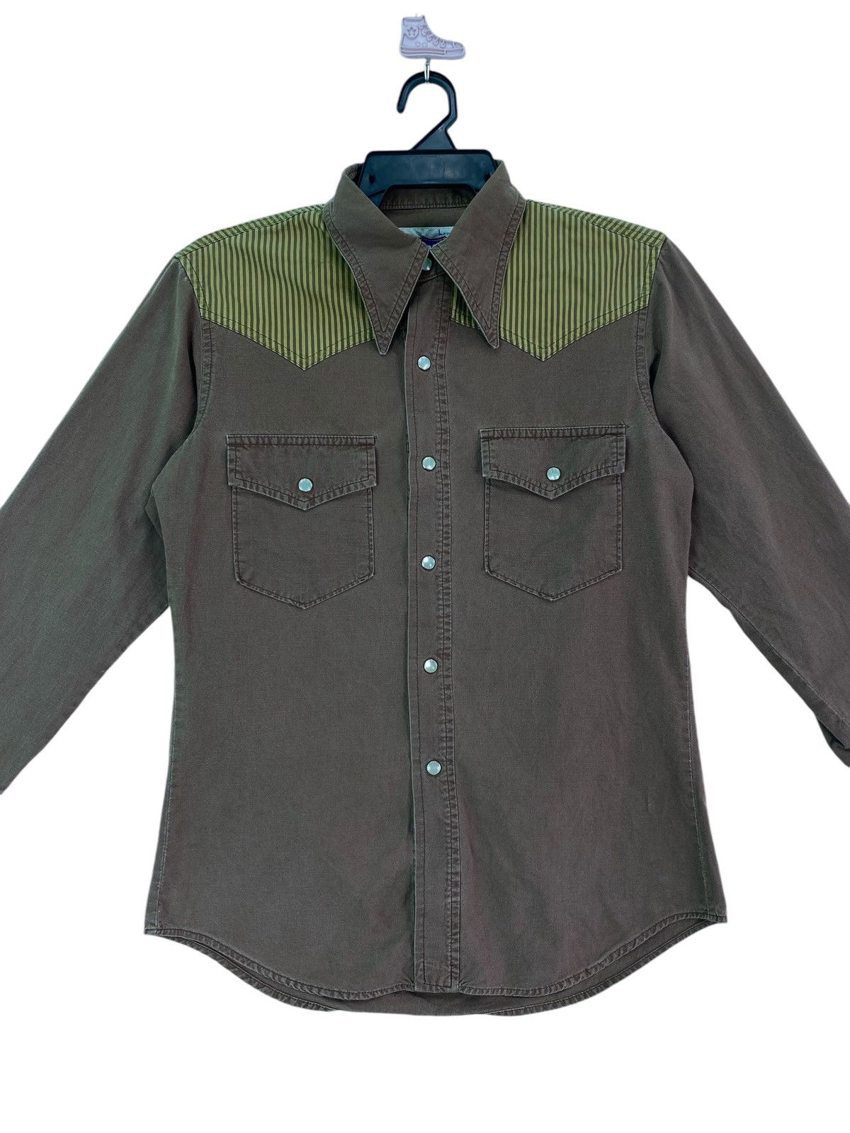Vintage Vtg Big Born by Big Smith western pearl snap button shirts Size US L / EU 52-54 / 3 - 2 Thumbnail