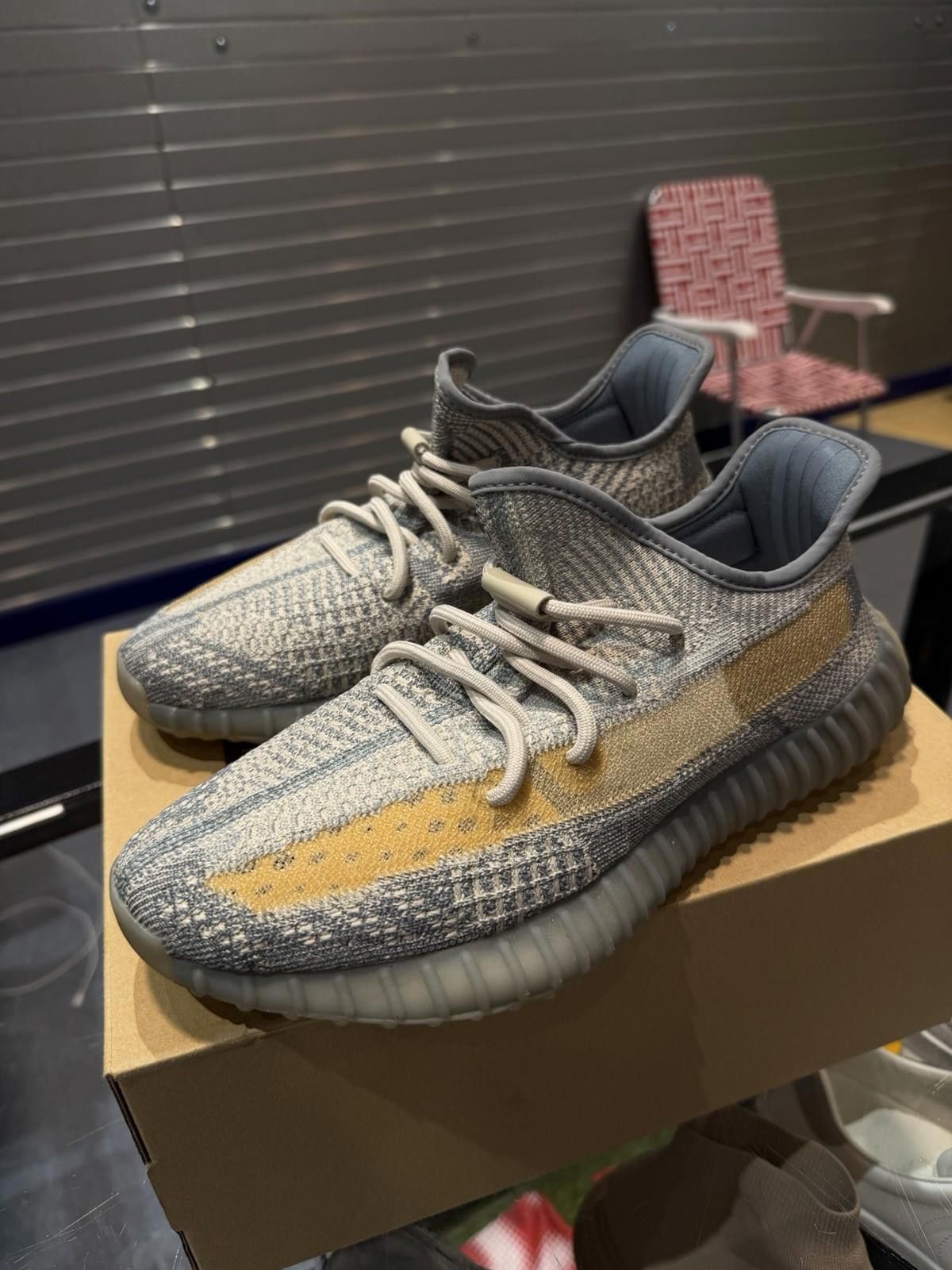 Adidas Size 8.5 - adidas Yeezy Boost 350 V2 Low Israfil (FZ5421) Size US 8.5 / EU 41-42 - 8 Thumbnail