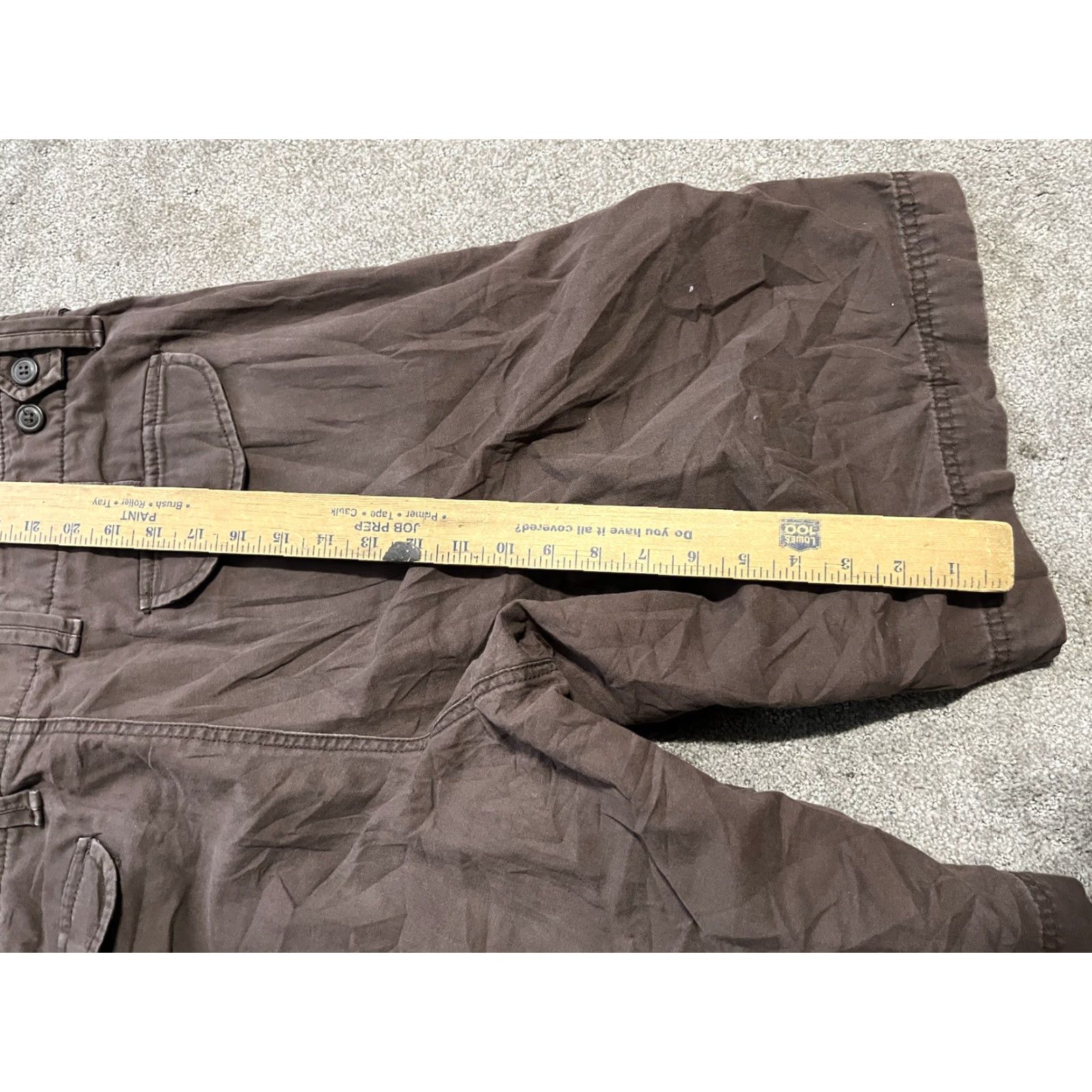 Gap VINTAGE Gap Men Cargo Shorts 35 Regular Fit Brown Cotton Workwear Pants Size US 35 - 4 Thumbnail