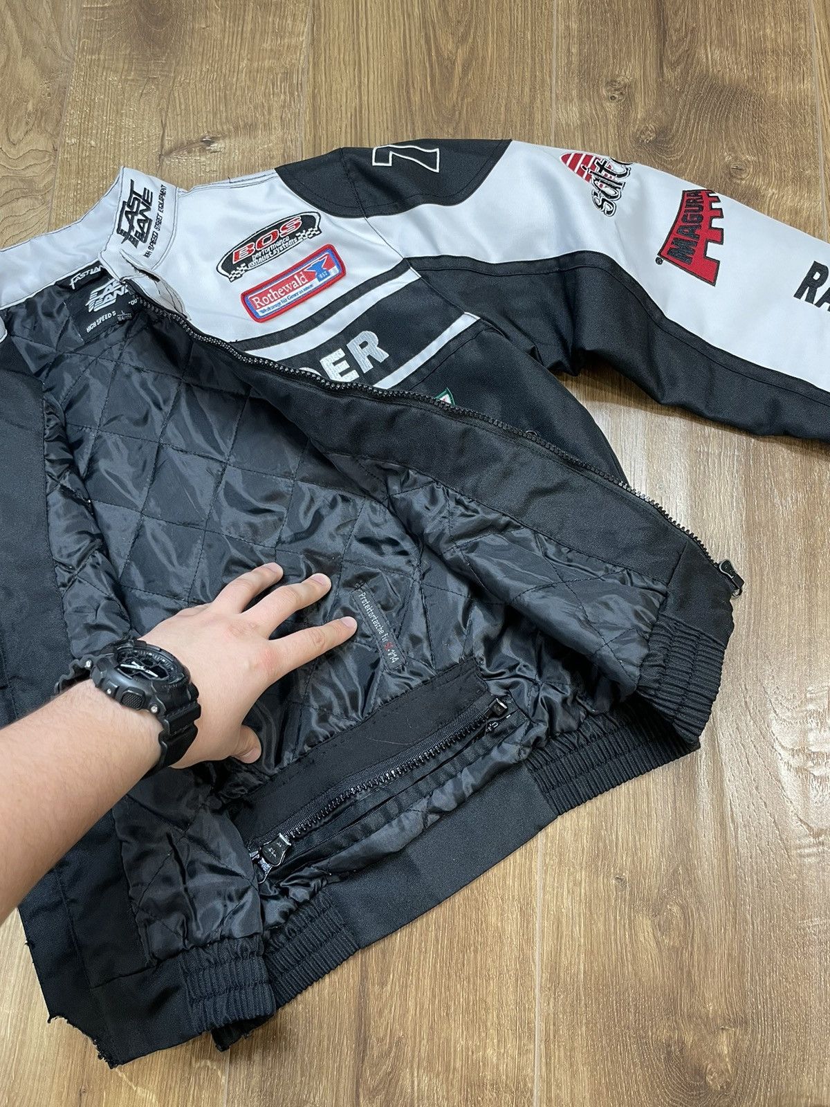 Vintage Vintage Y2K 74 Speed Rider Bridgestone Racing Jacket Bomber Size US XS / EU 42 / 0 - 12 Thumbnail