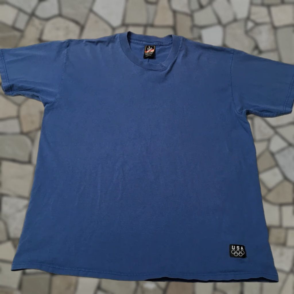 JCPenney VINTAGE JC Penny Shirt 90s Men XL Embroidered blue 1996 Atlanta Olympics Cotton USA Size US XL / EU 56 / 4 - 1 Thumbnail