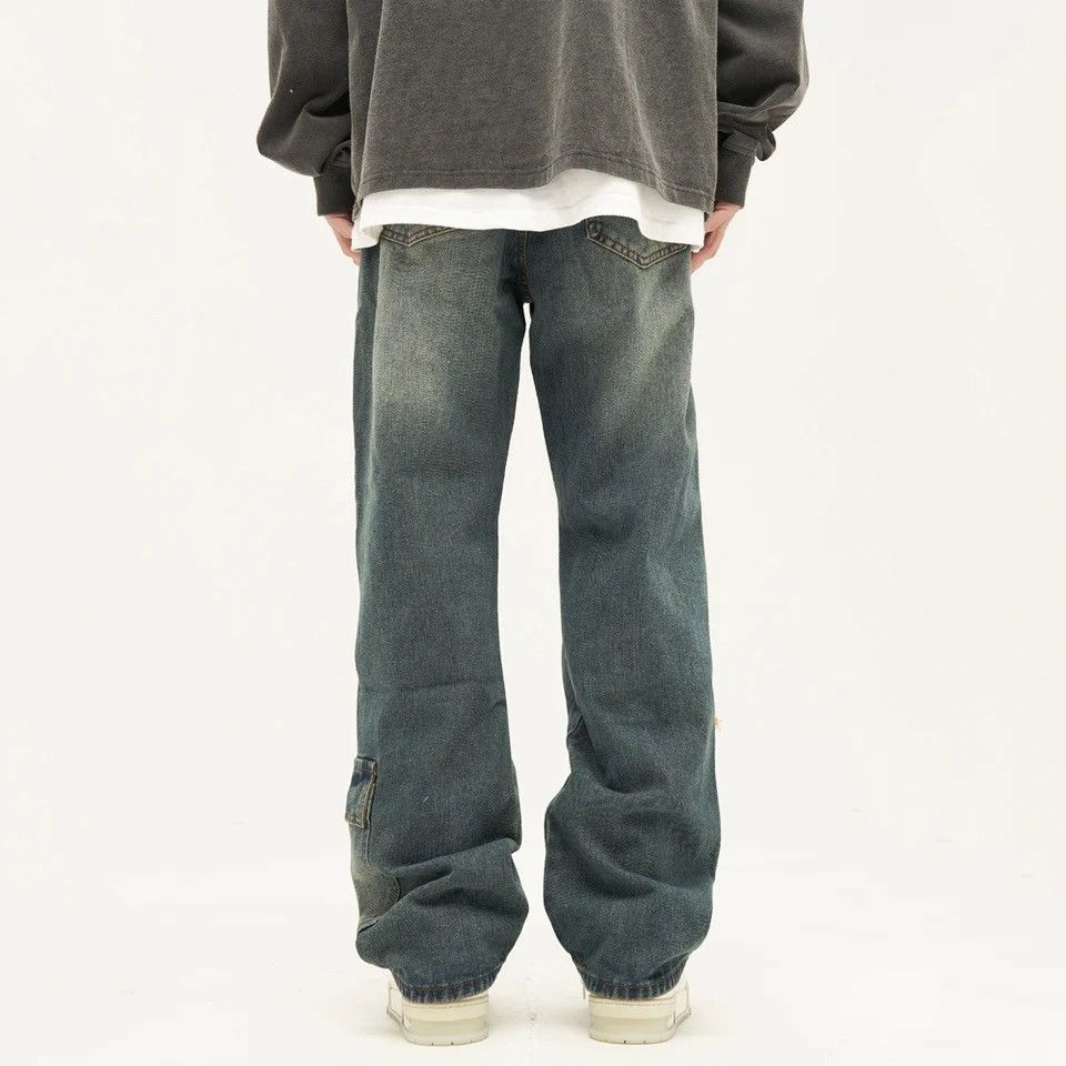 Japanese Brand × Vintage Jeans wide leg luxury baggy straight hip-hop style pants Y2k Size US 32 / EU 48 - 2 Thumbnail