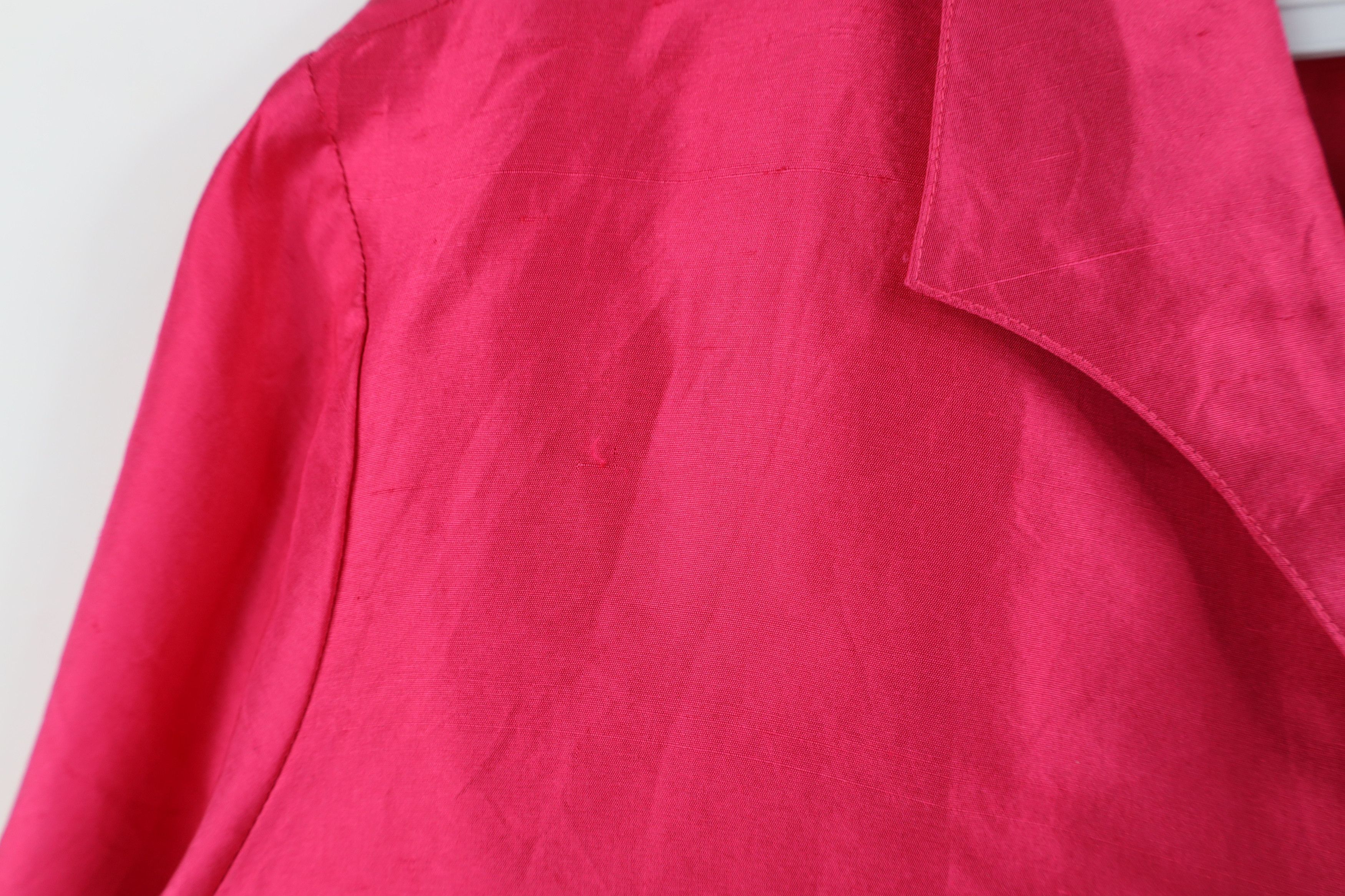 Vintage Vintage 90s Streetwear Silk Camp Collar Button Shirt Pink Size XL / US 12-14 / IT 48-50 - 5 Thumbnail