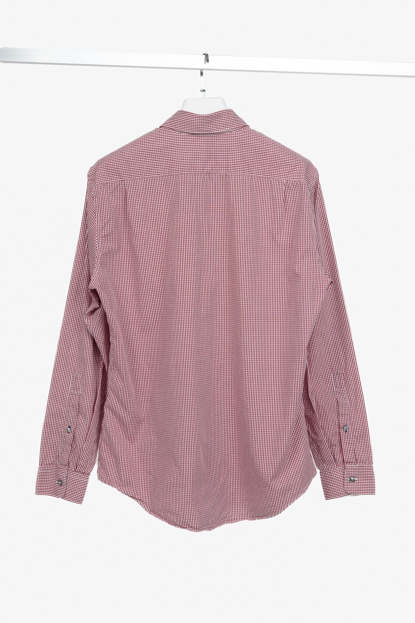 Paul Smith Paul Smith Byard Red & White Gingham Poplin Buttoned Shirt Size US L / EU 52-54 / 3 - 2 Thumbnail